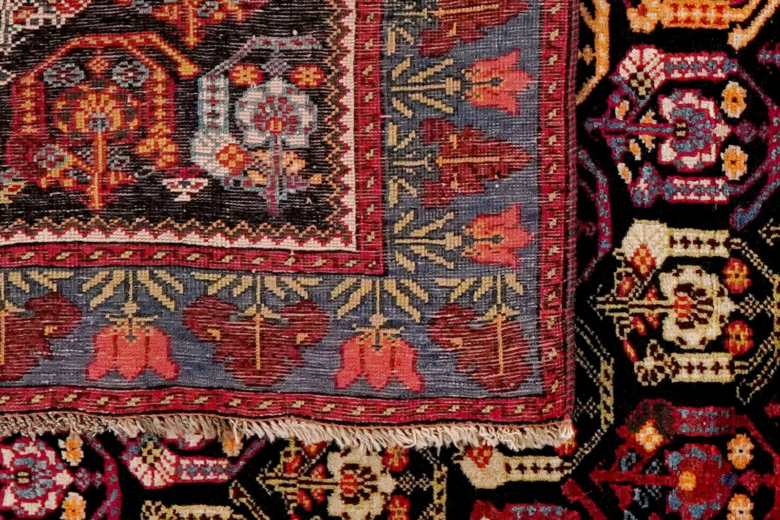 Henegoun — Hand-knotted, 98x157 cm, Black, 100% Virgin Wool | View 6