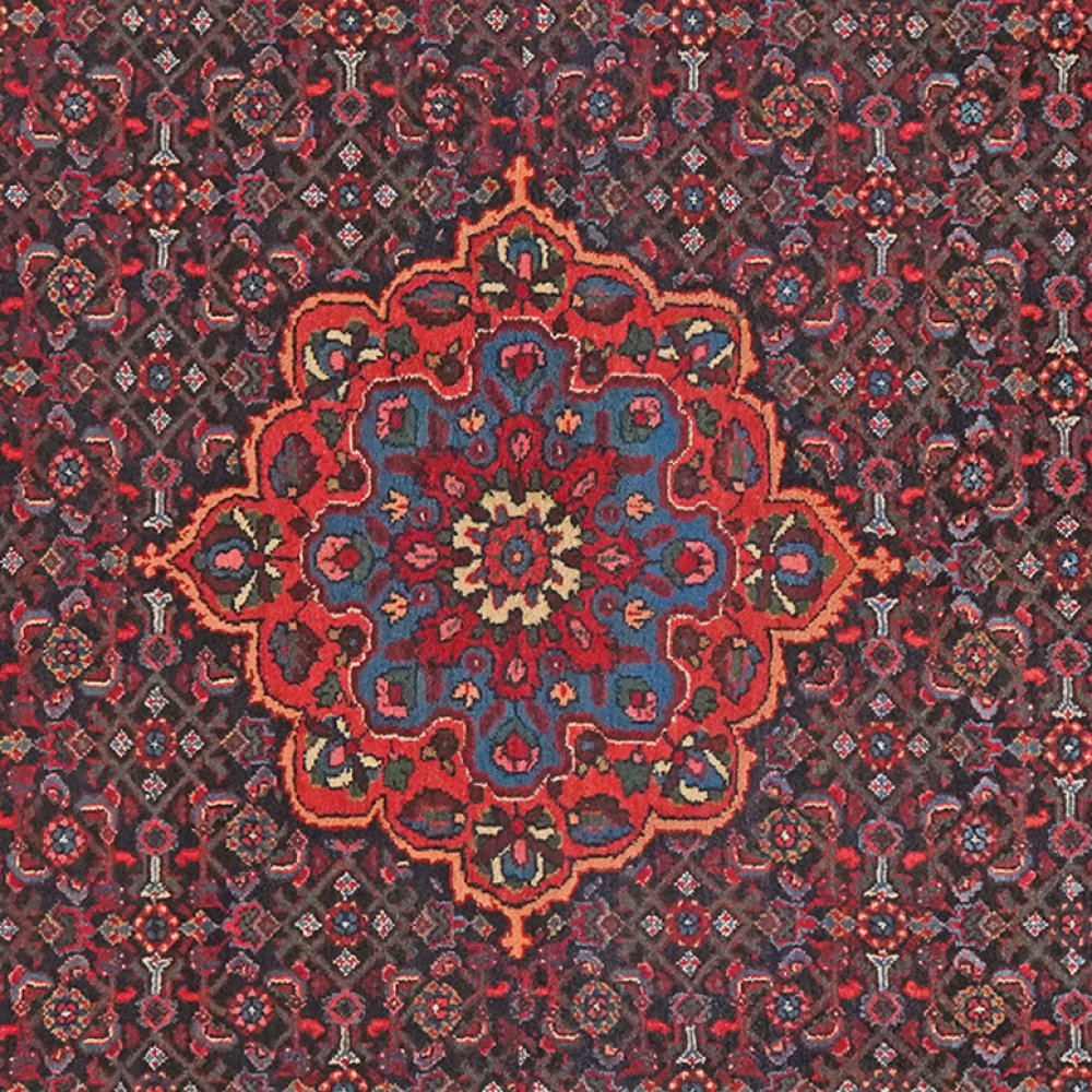 Koutabad — Hand-knotted, 140x202 cm, Blue, 100% Virgin Wool | View 4