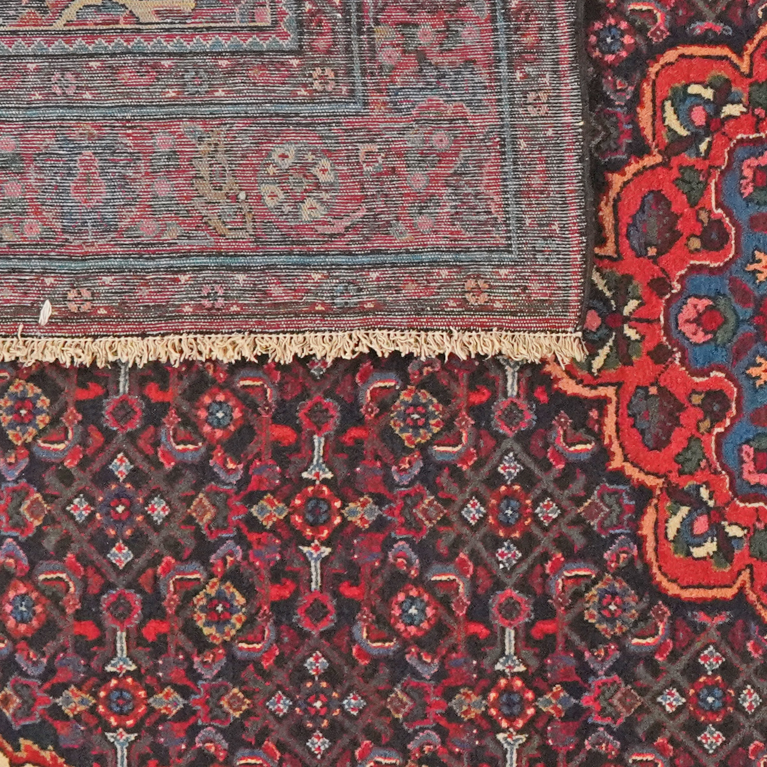 Koutabad — Handgefertigt, 202x140 cm, Rot, 100% Virgin Wool | View 7