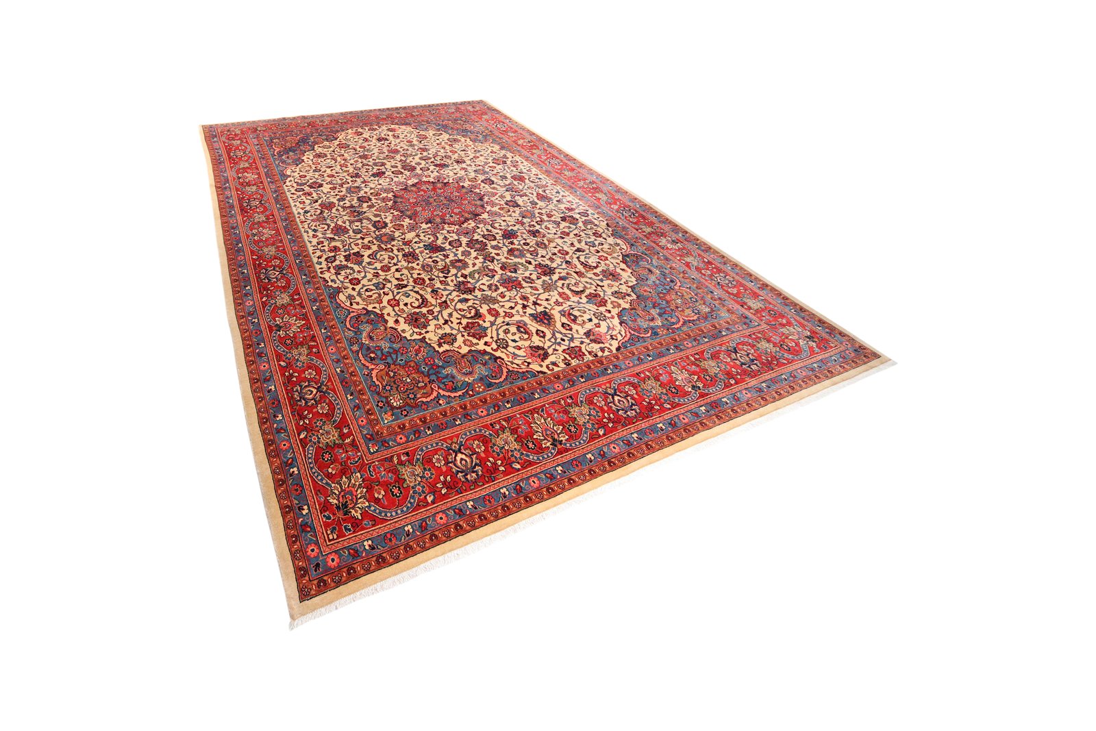 Sarough — Hand-knotted, 264x385 cm, Beige, 100% Virgin Wool | View 5
