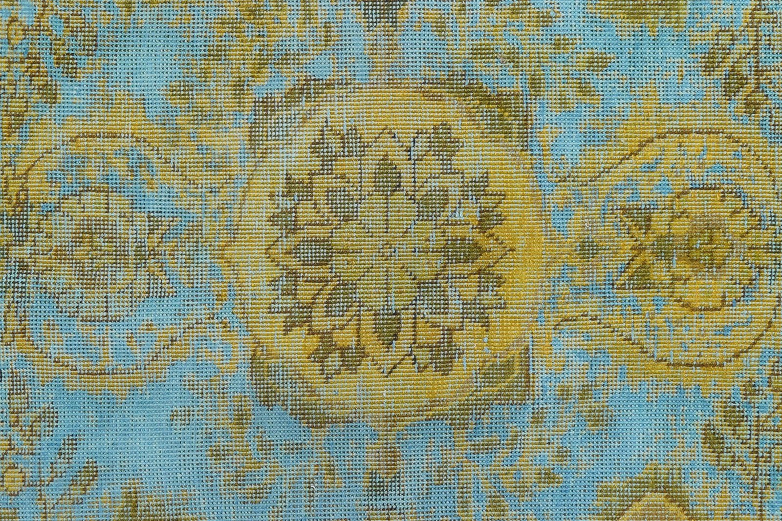 Vintage — Hand-knotted, 94x143 cm, Blue, 100% Virgin Wool | View 6