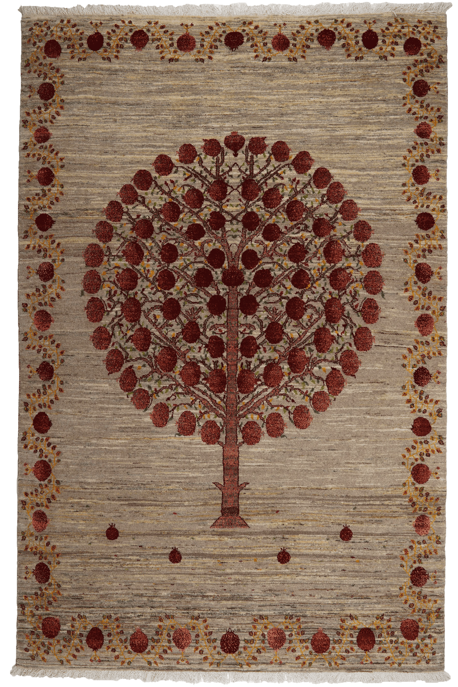 Rizbaf — Hand-knotted, 163x250 cm, Brown, 100% Virgin Wool | Main view