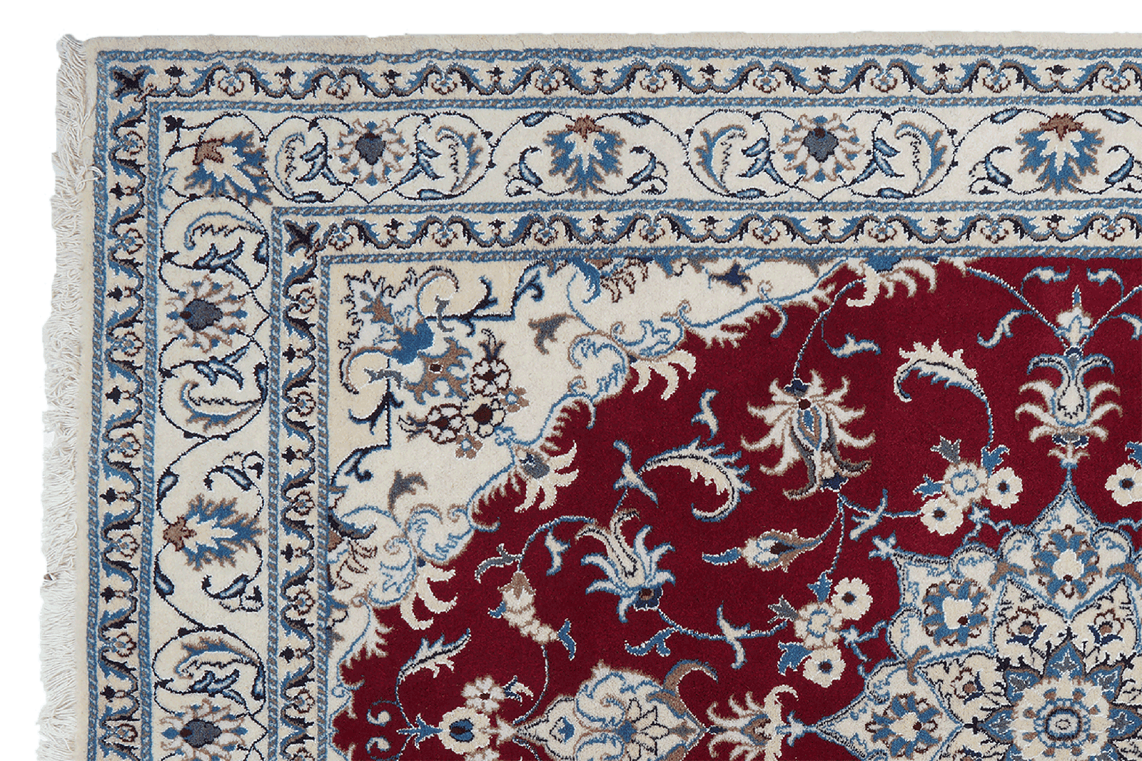 Nain 12La — Hand-knotted, 166x237 cm, Red, 100% Virgin Wool | View 3