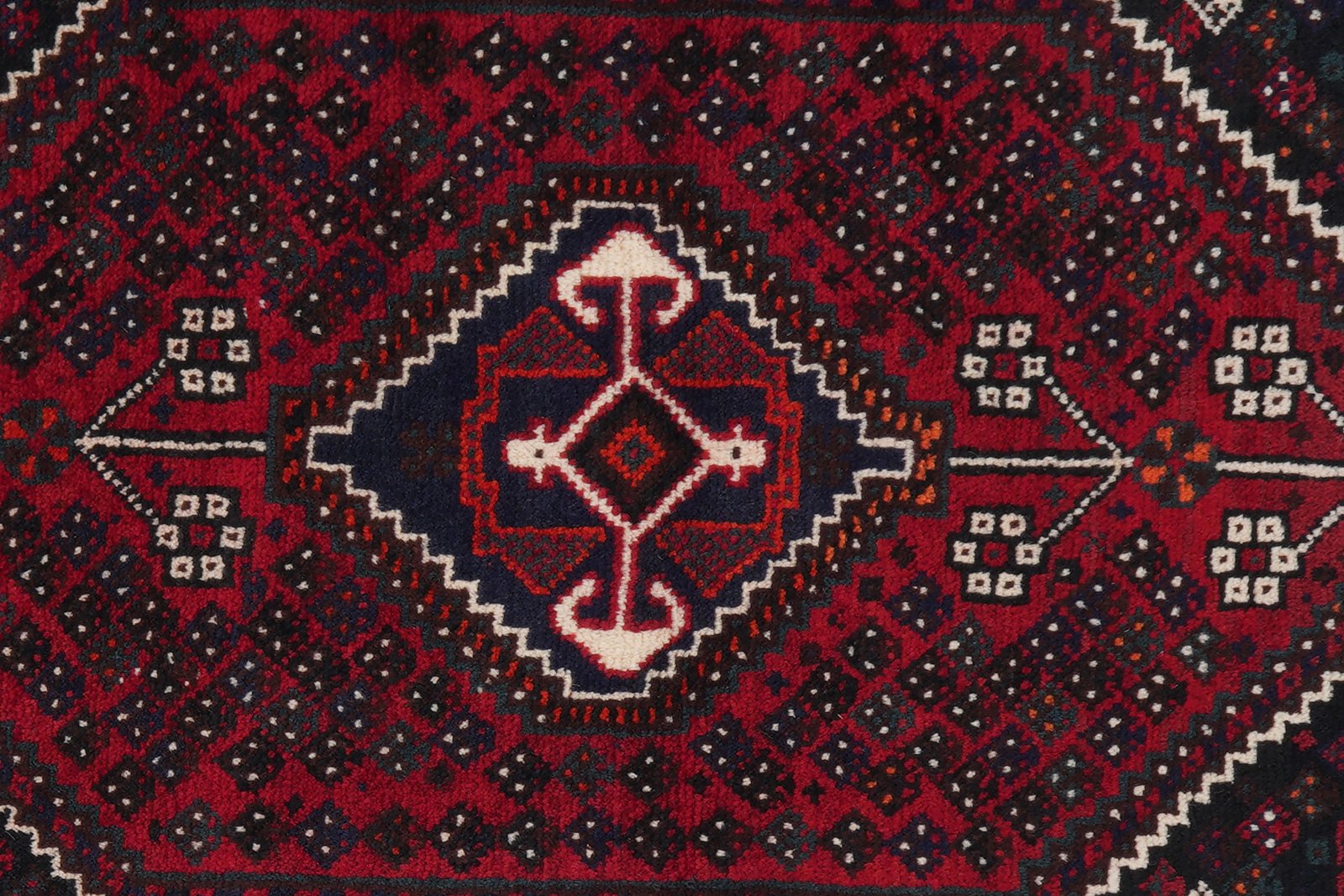 Shiraz — Hand-knotted, 83x129 cm, Red, 100% Virgin Wool | View 6
