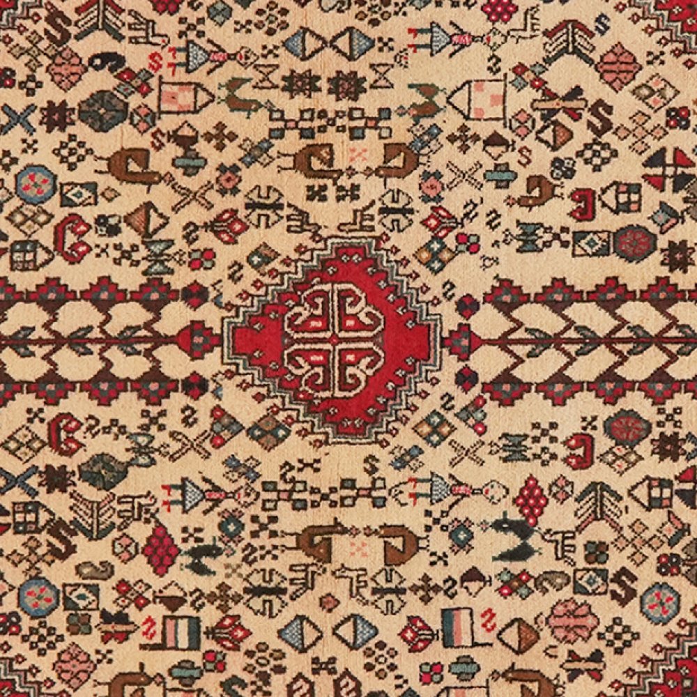 Abadeh — Hand-knotted, 109x166 cm, Beige, 100% Virgin Wool | View 4