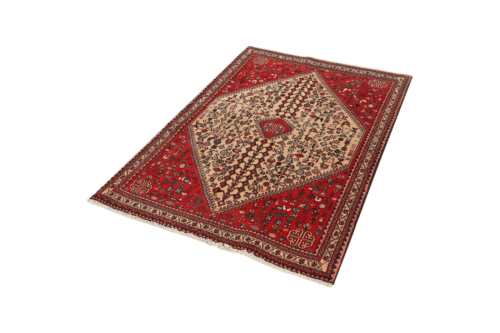 Abadeh — Hand-knotted, 109x166 cm, Beige, 100% Virgin Wool | View 5