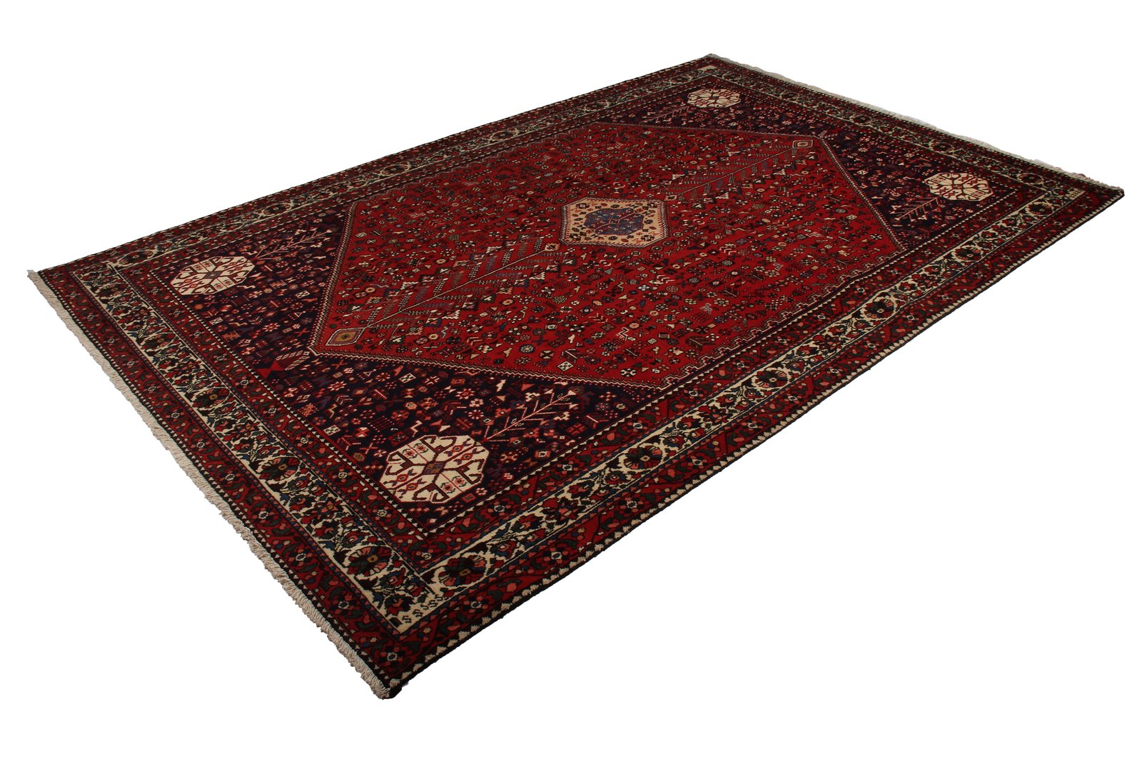 Abadeh — Hand-knotted, 203x310 cm, Red, 100% Virgin Wool | View 5