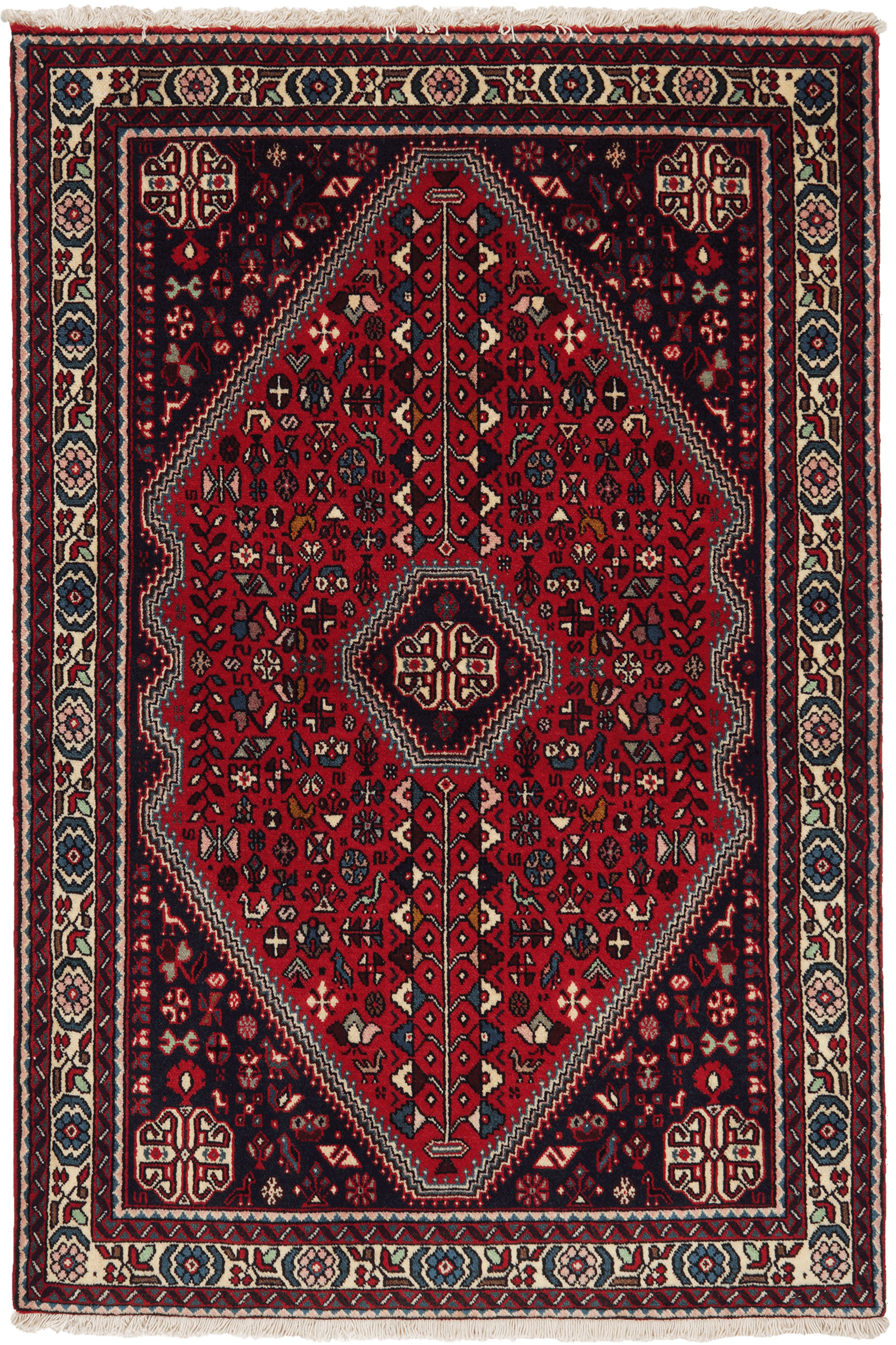 Abadeh — Handgefertigt, 149x100 cm, Beige, 100% Virgin Wool | Main view