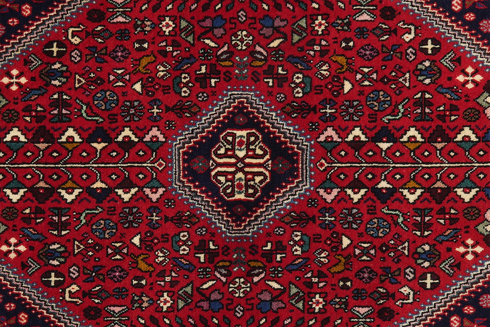 Abadeh — Hand-knotted, 100x149 cm, Red, 100% Virgin Wool | View 4