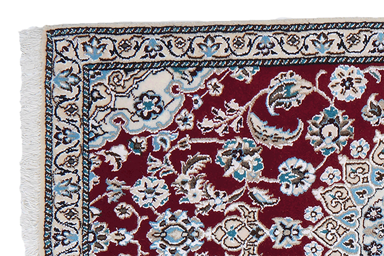 Nain 9La — Hand-knotted, 60x200 cm, Red, 100% Virgin Wool | View 3