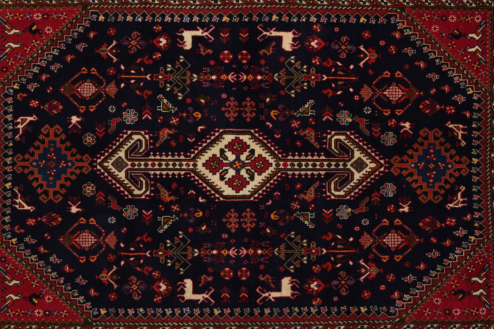 Nasrabad — Hand-knotted, 140x203 cm, Blue, 100% Virgin Wool | View 4