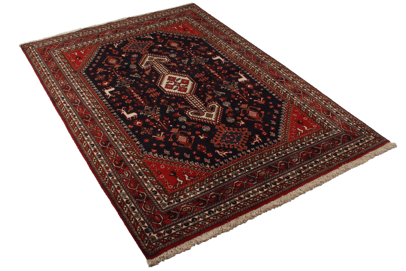 Nasrabad — Hand-knotted, 140x203 cm, Blue, 100% Virgin Wool | View 7