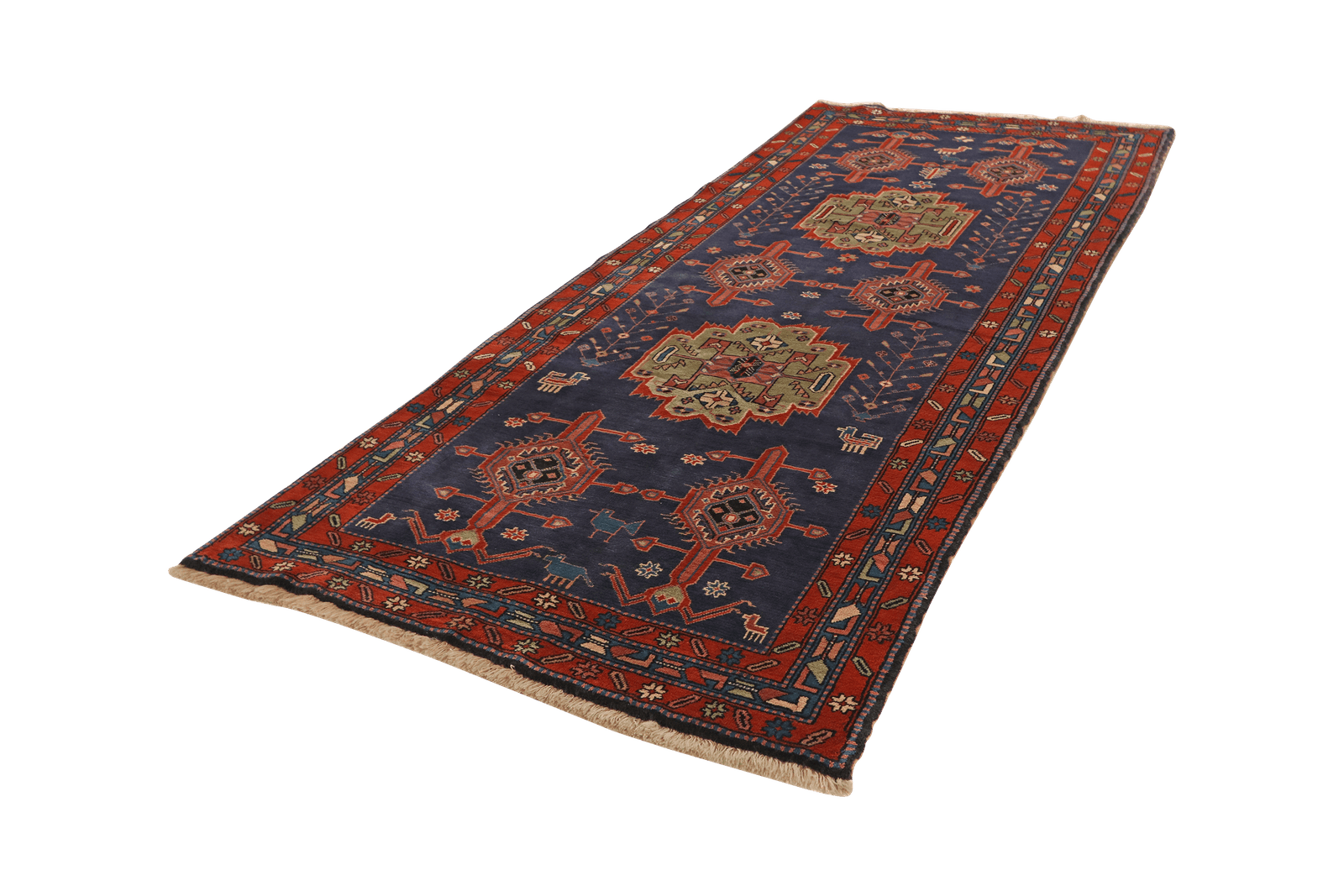 Ardebil — Hand-knotted, 131x320 cm, Blue, 100% Virgin Wool | View 5