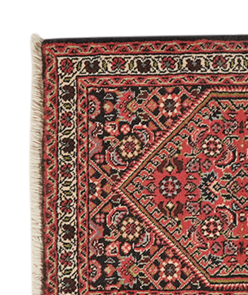 Bidjar Zandjan — Hand-knotted, 45x61 cm, Blue, 100% Virgin Wool | View 3