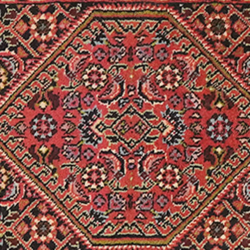 Bidjar Zandjan — Hand-knotted, 45x61 cm, Blue, 100% Virgin Wool | View 4