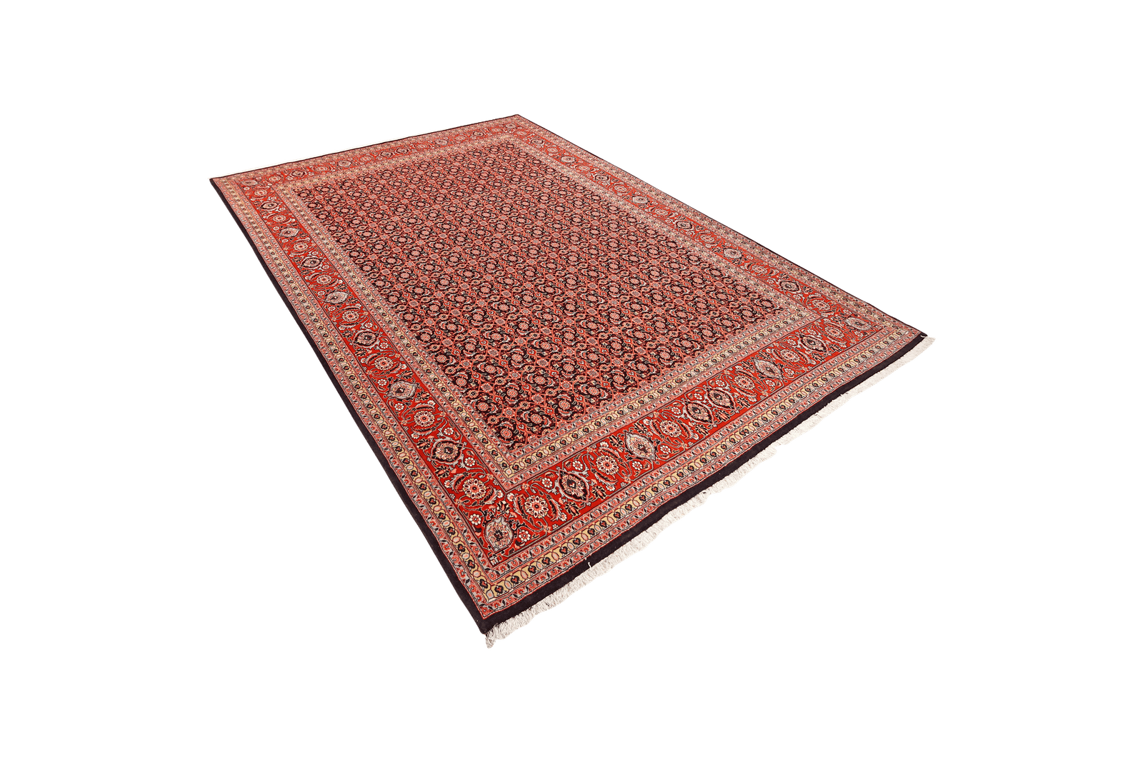 Tabriz 50 Raj — Hand-knotted, 201x295 cm, Blue, 100% Virgin Wool | View 5