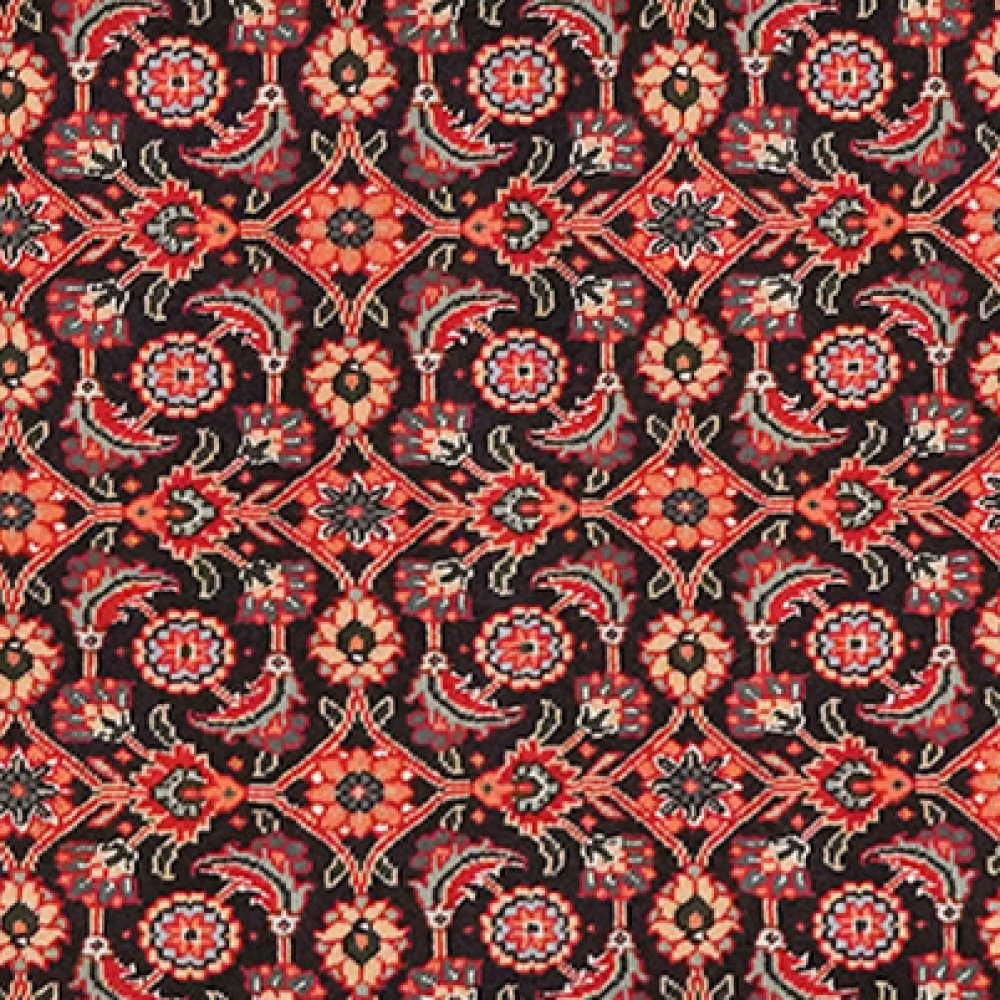 Tabriz 50 Raj — Hand-knotted, 62x204 cm, Blue, 100% Virgin Wool | View 4