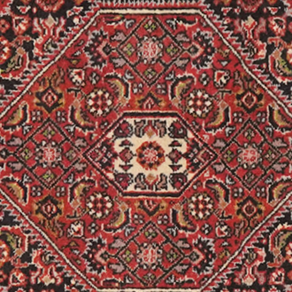 Bidjar Zandjan — Hand-knotted, 49x63 cm, Blue, 100% Virgin Wool | View 4