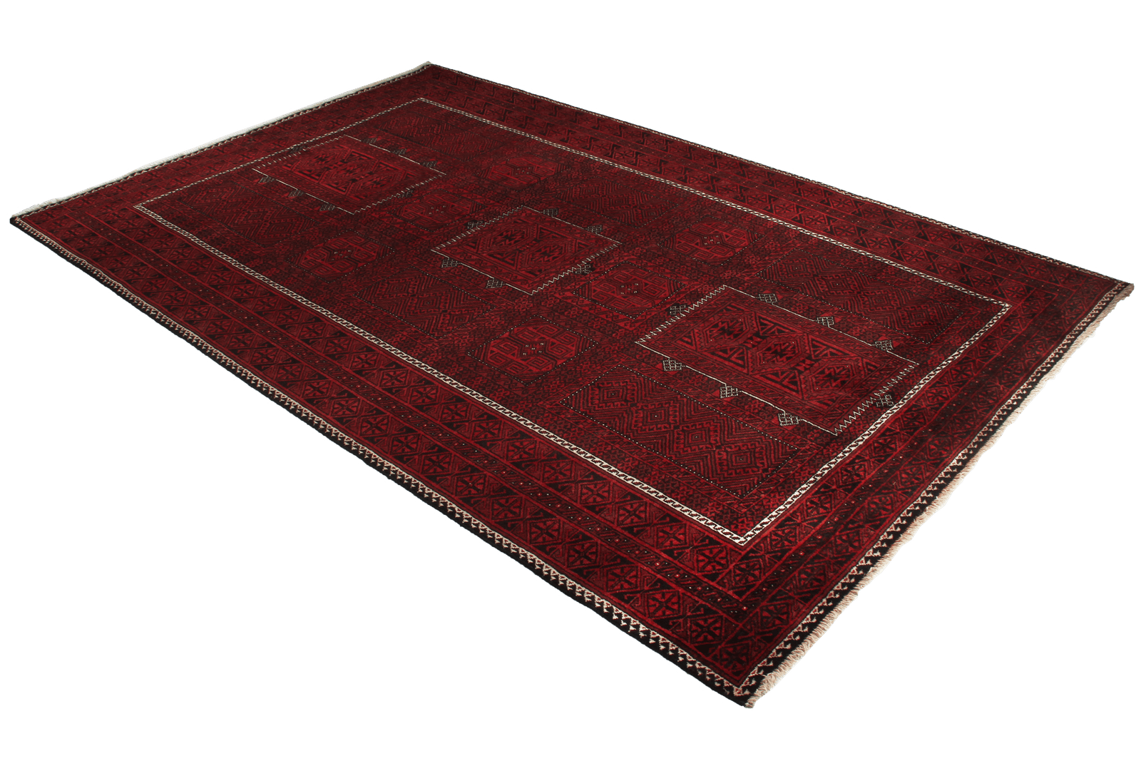 Belutch — Hand-knotted, 203x310 cm, Multicolor, 100% Virgin Wool | View 4