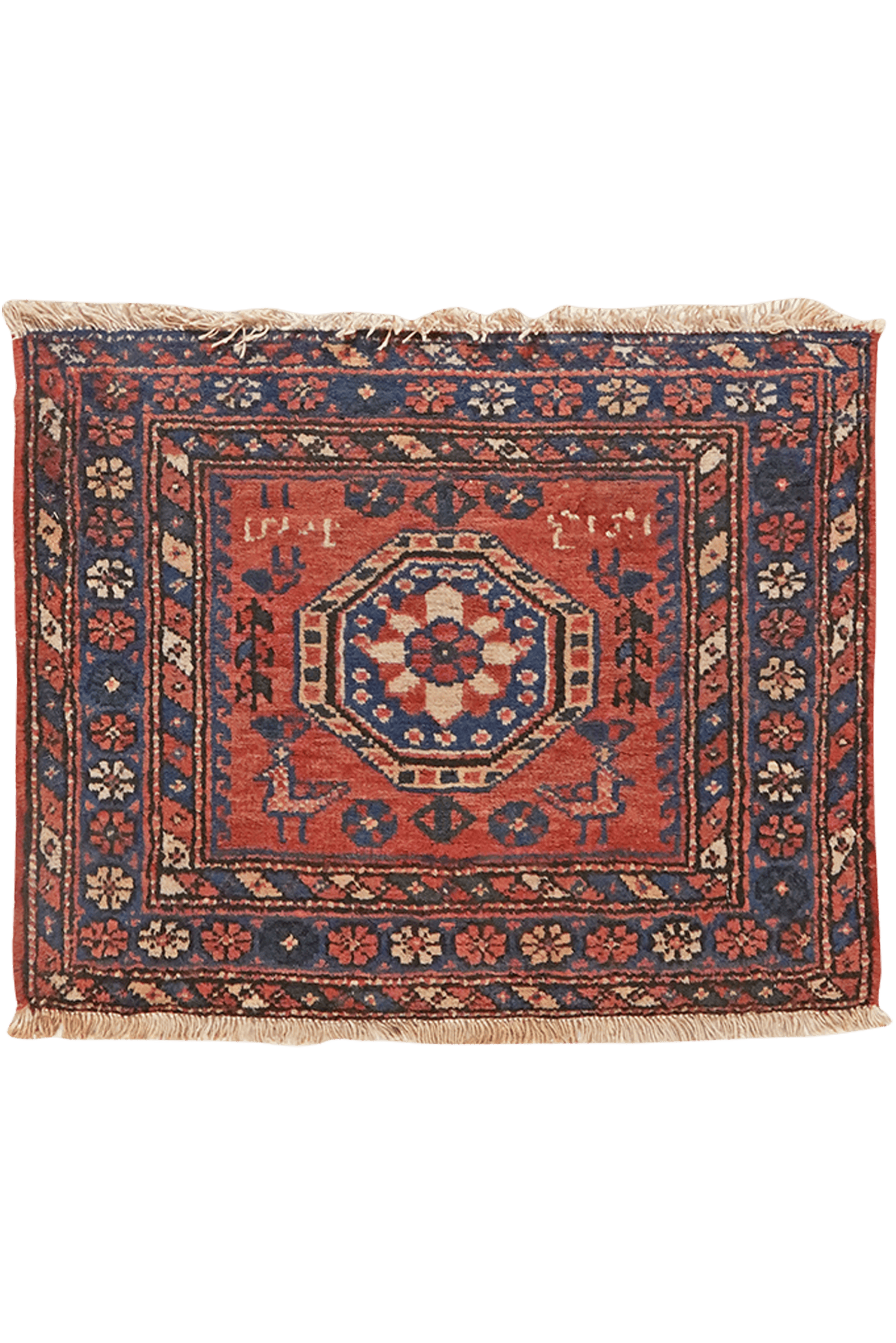 Kordibaf — Hand-knotted, 69x55 cm, Red, 100% Virgin Wool | Main view