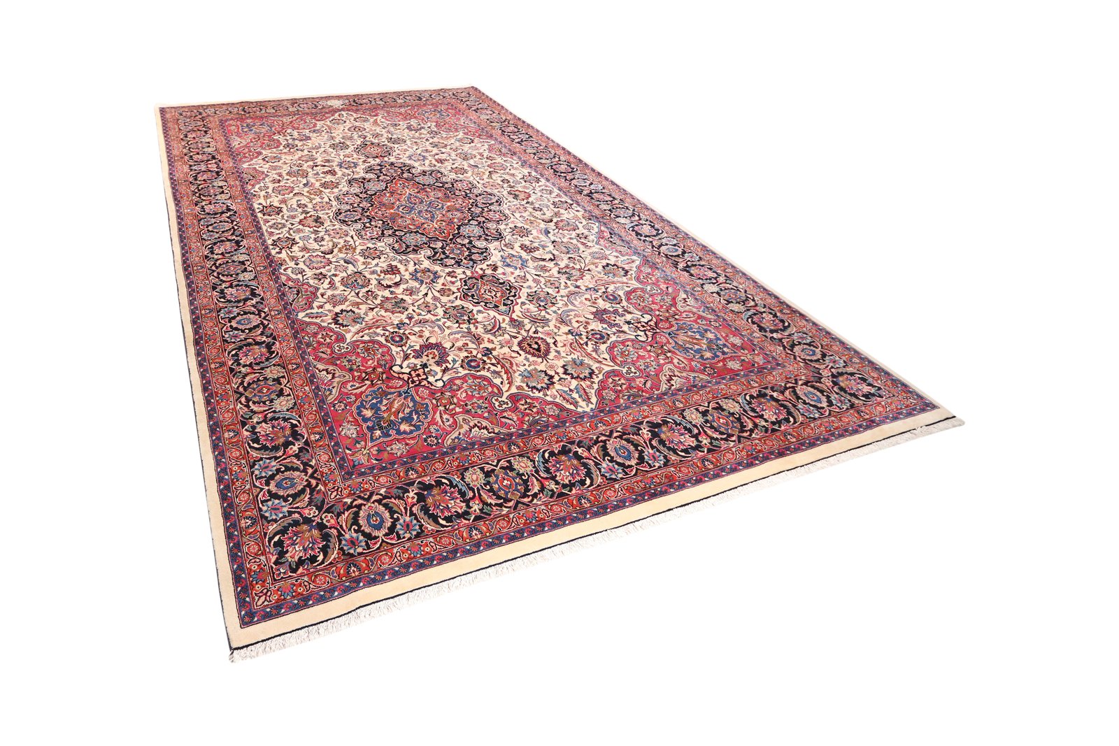 Mashad — Hand-knotted, 248x395 cm, Beige, 100% Virgin Wool | View 5