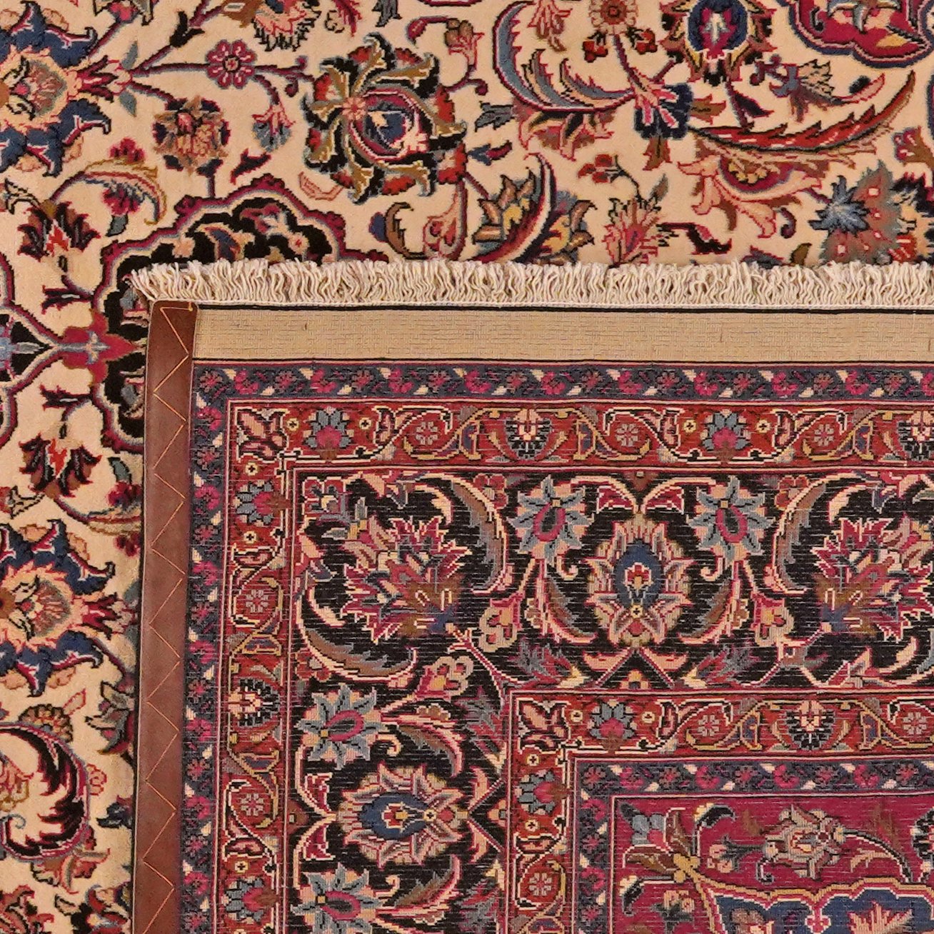 Mashad — Hand-knotted, 248x395 cm, Beige, 100% Virgin Wool | View 6