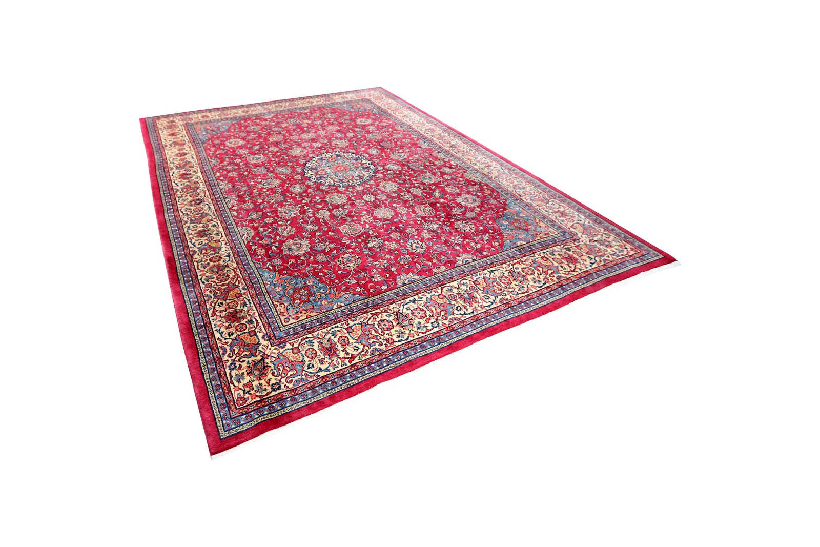 Sarough — Hand-knotted, 270x369 cm, Red, 100% Virgin Wool | View 5