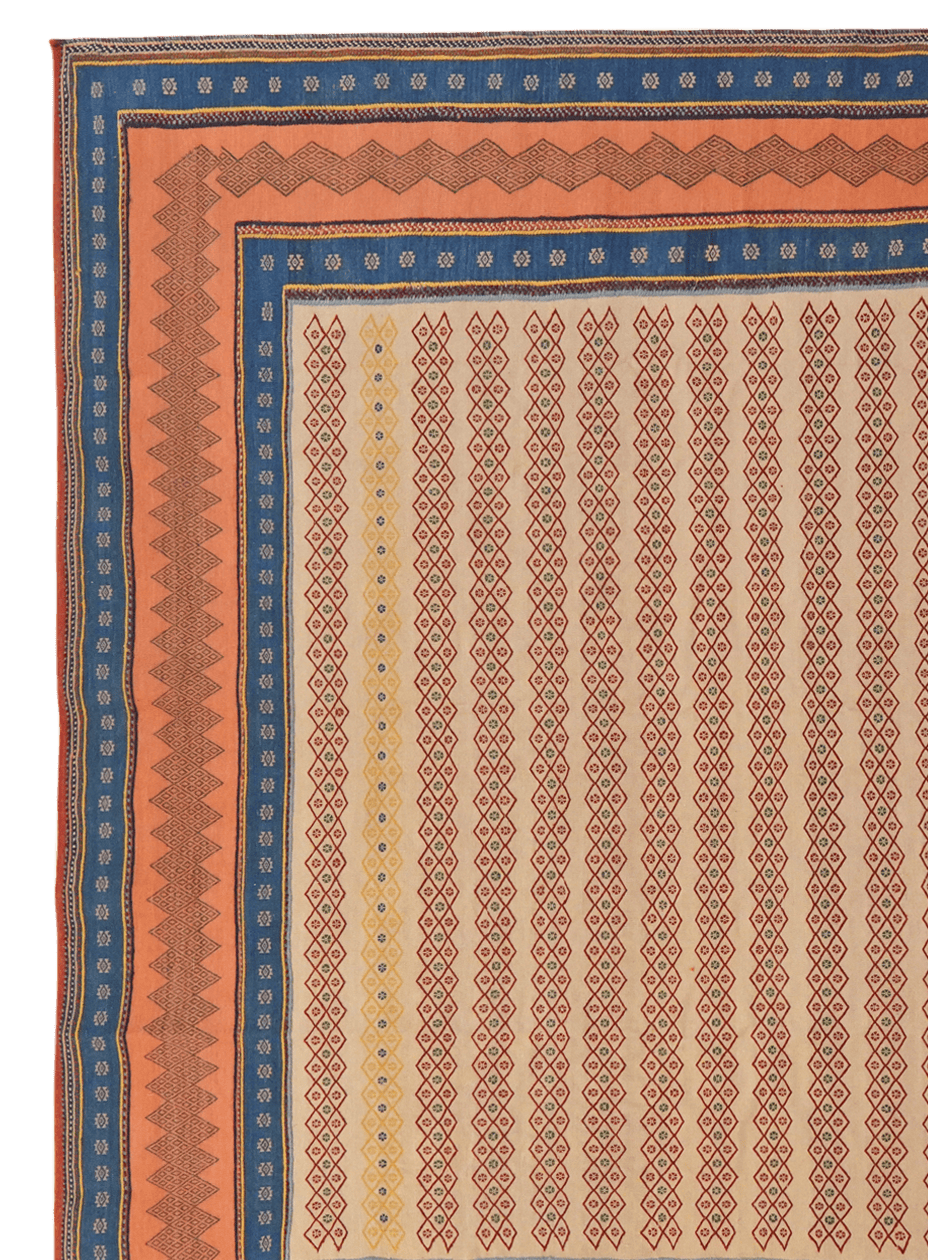 Sumak Afshar — Handmade, 250x307 cm, Beige, 100% Virgin Wool | View 3