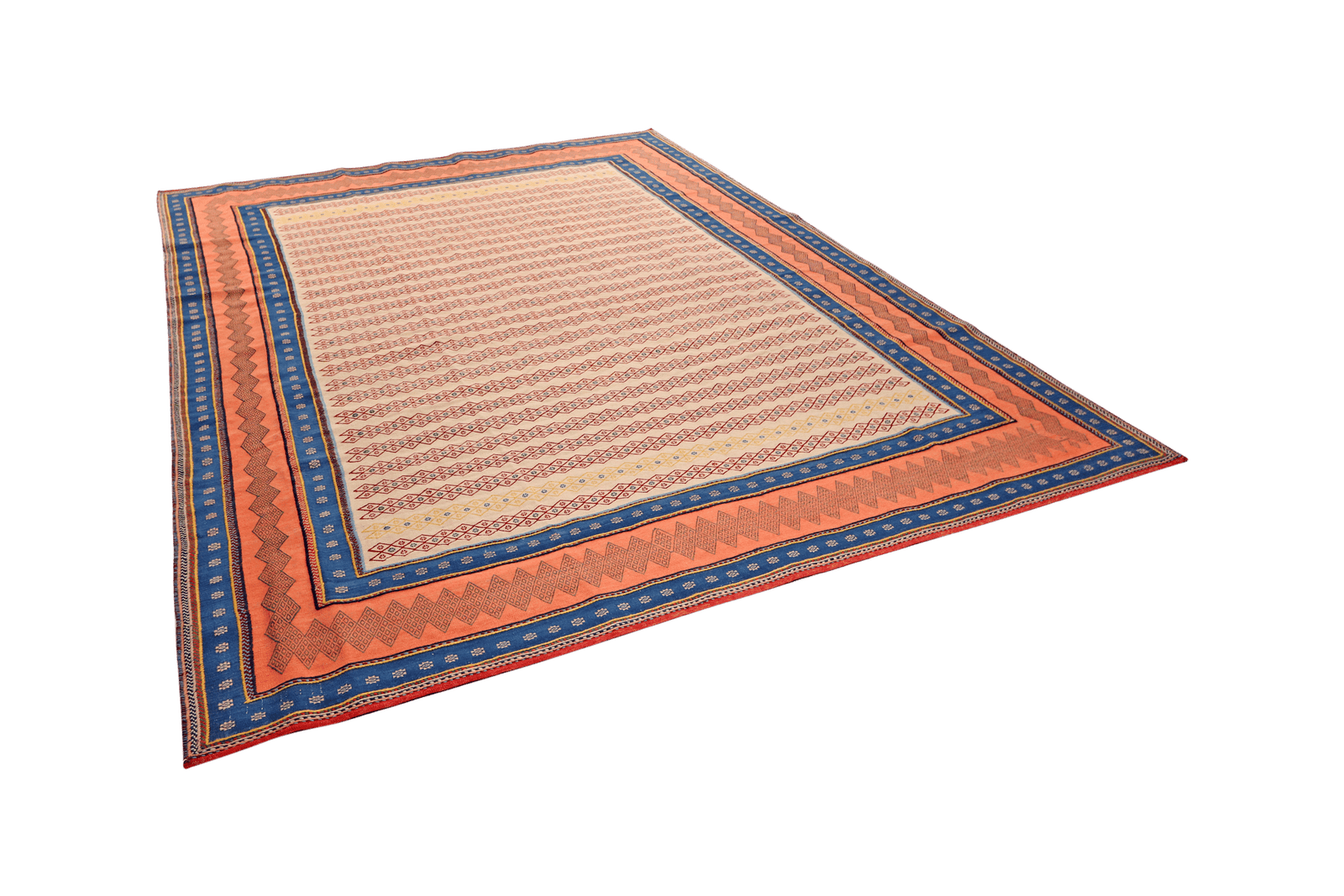 Sumak Afshar — Handmade, 250x307 cm, Beige, 100% Virgin Wool | View 5