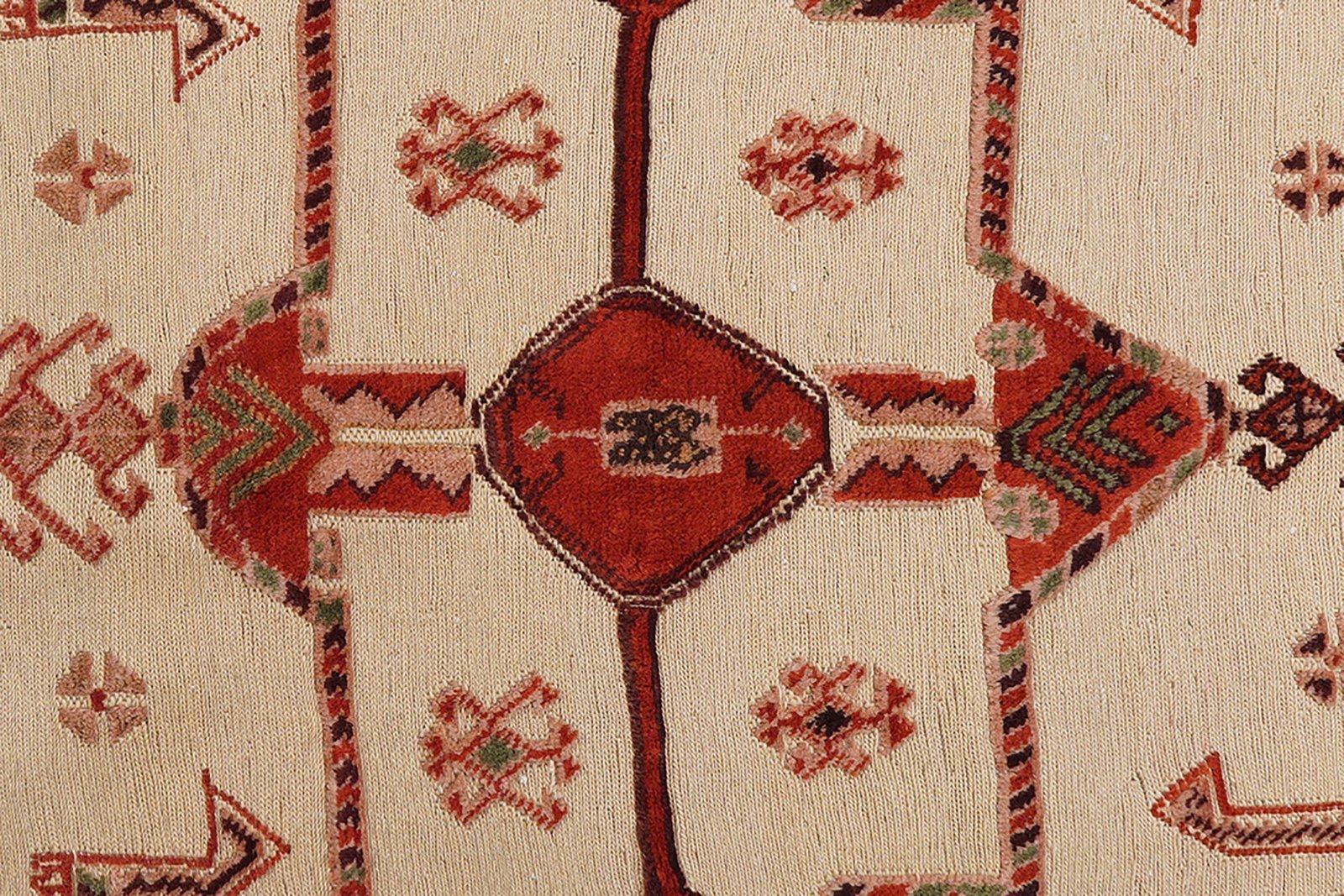 Kelim Belutch — Handmade, 191x167 cm, Brown, 100% Virgin Wool | View 6