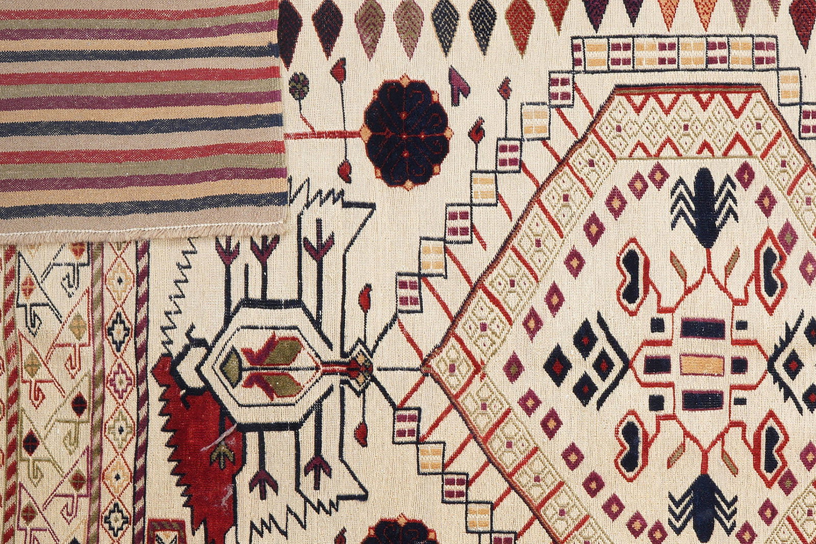 Kelim Belutch — Handgefertigt, 282x217 cm, Bunt, 100% Virgin Wool | View 8