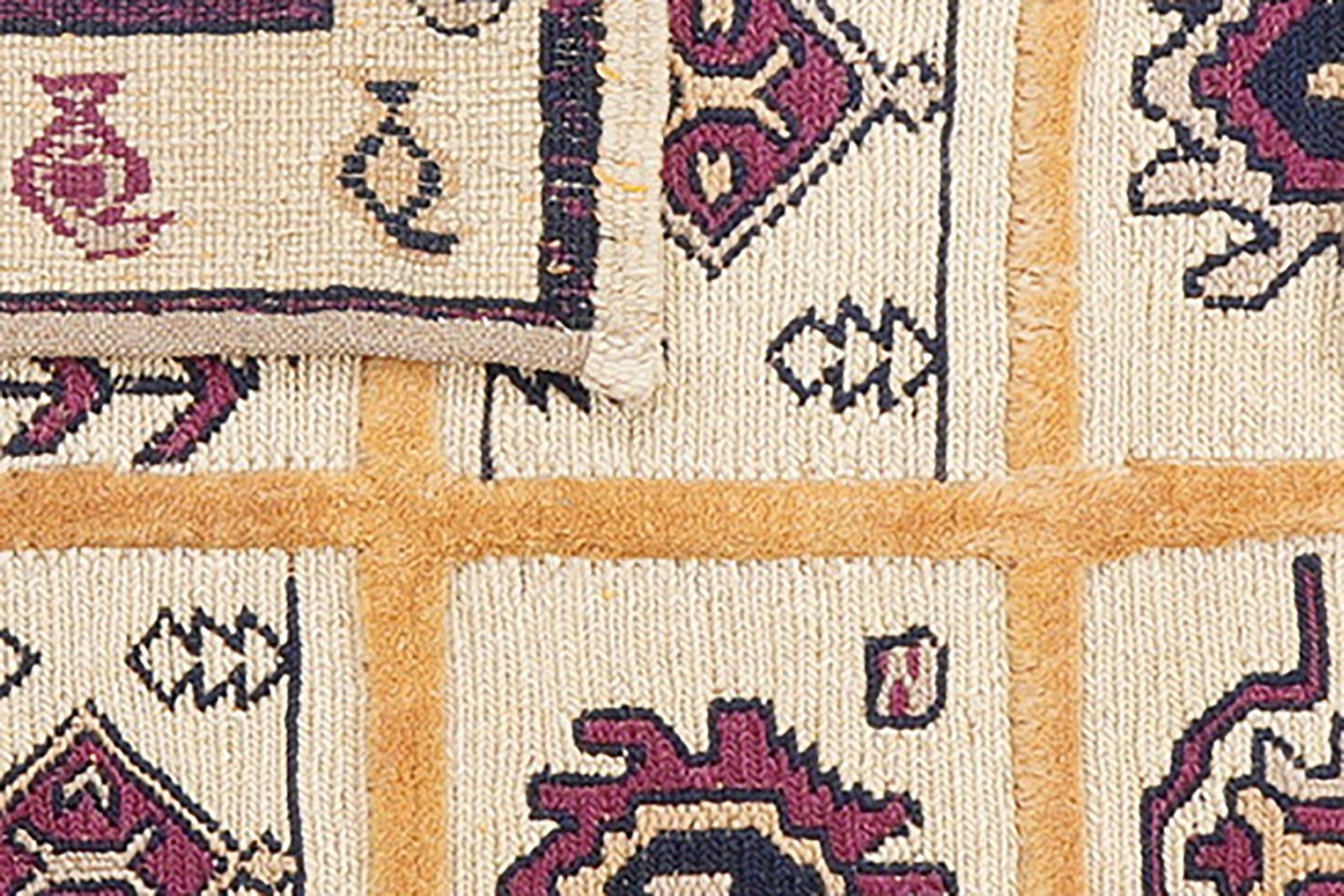 Kelim Belutch — Handmade, 146x161 cm, Beige, 100% Virgin Wool | View 7