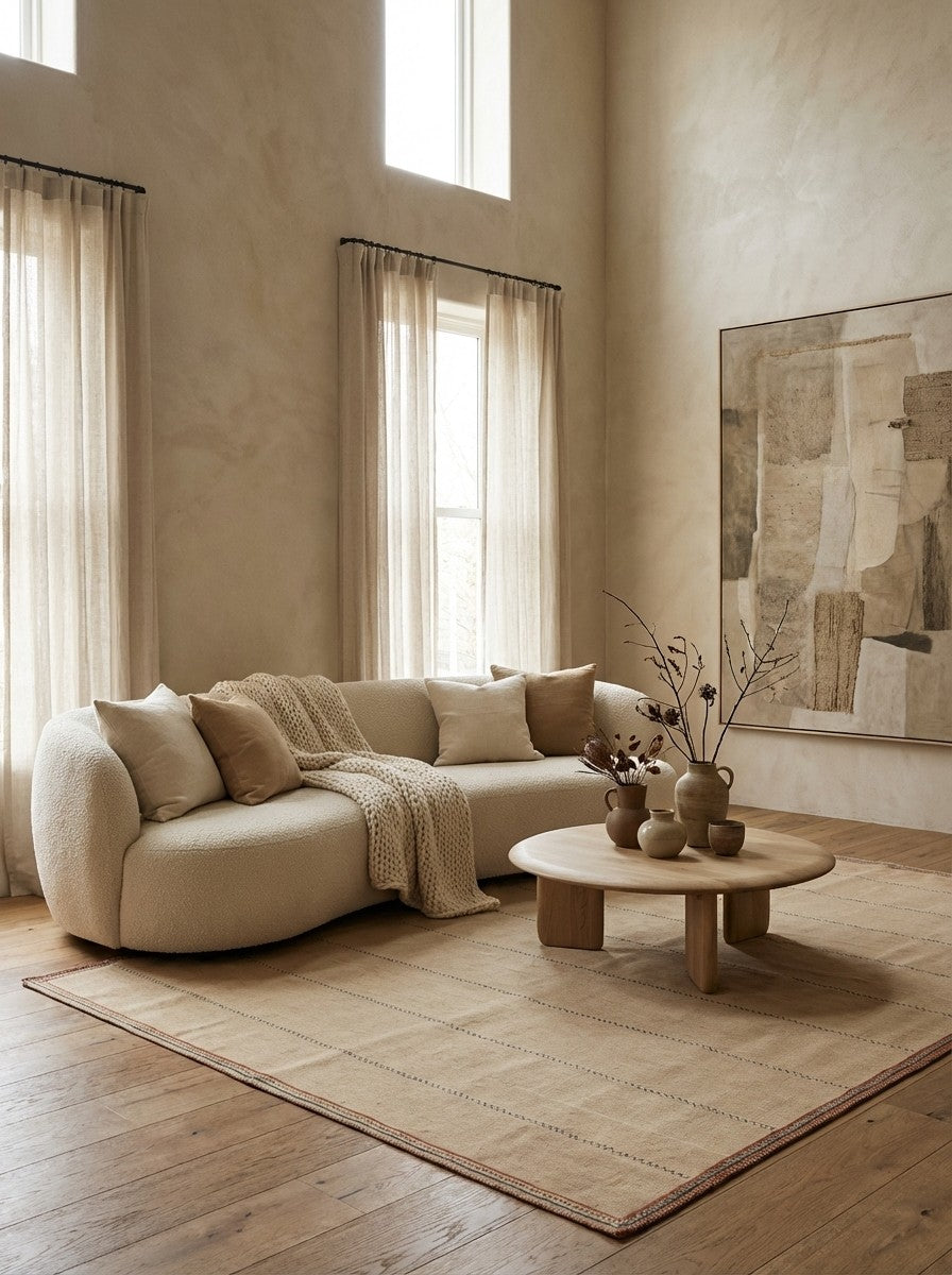 Kelim Afshar — Handmade, 168x237 cm, Beige, 100% Virgin Wool | Detail view