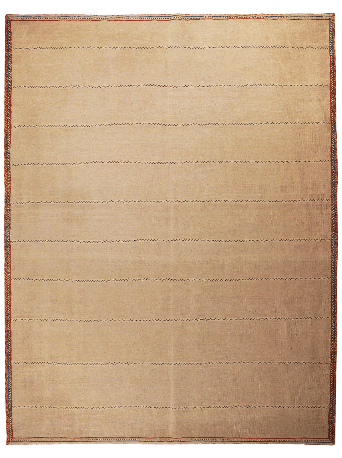Kelim Afshar — Handmade, 168x237 cm, Beige, 100% Virgin Wool | Main view
