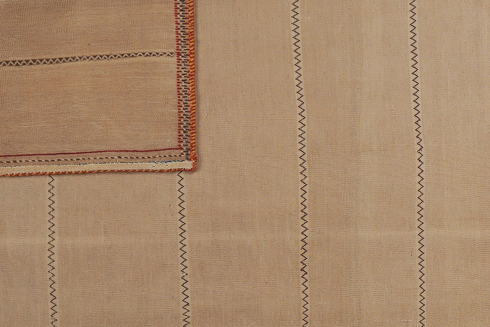 Kelim Afshar — Handmade, 168x237 cm, Beige, 100% Virgin Wool | View 7