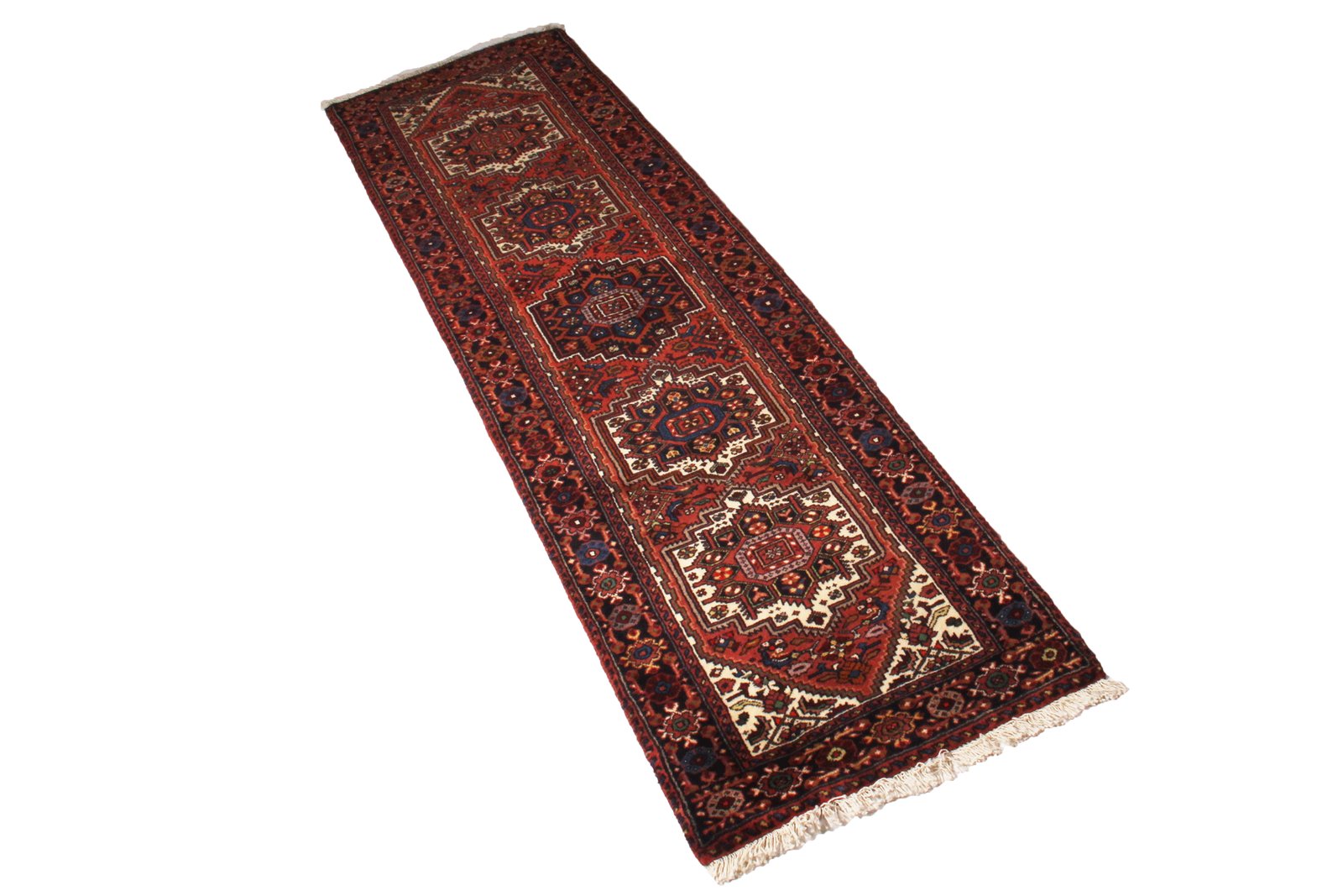 Goltuk — Hand-knotted, 57x209 cm, Red, 100% Virgin Wool | View 5