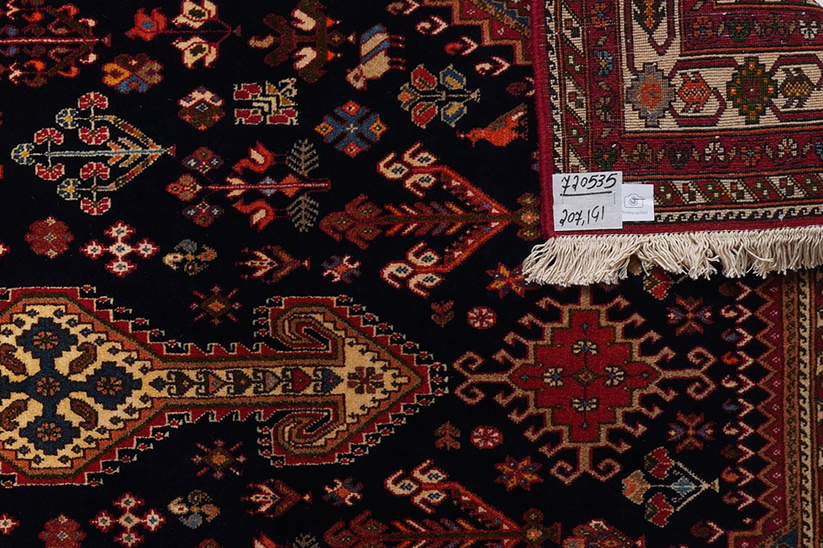 Nasrabad — Hand-knotted, 141x207 cm, Blue, 100% Virgin Wool | View 6