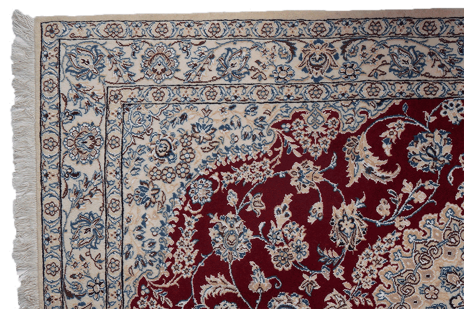 Nain 9La — Hand-knotted, 135x204 cm, Red, 100% Virgin Wool | View 3