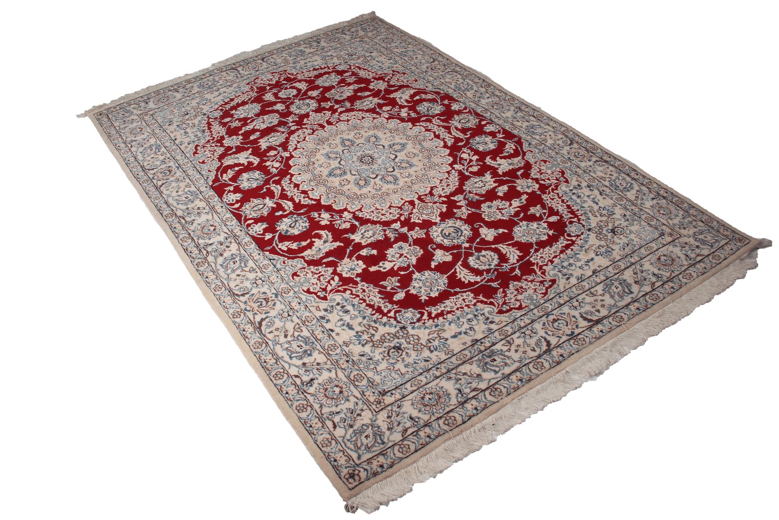 Nain 9La — Hand-knotted, 135x204 cm, Red, 100% Virgin Wool | View 4