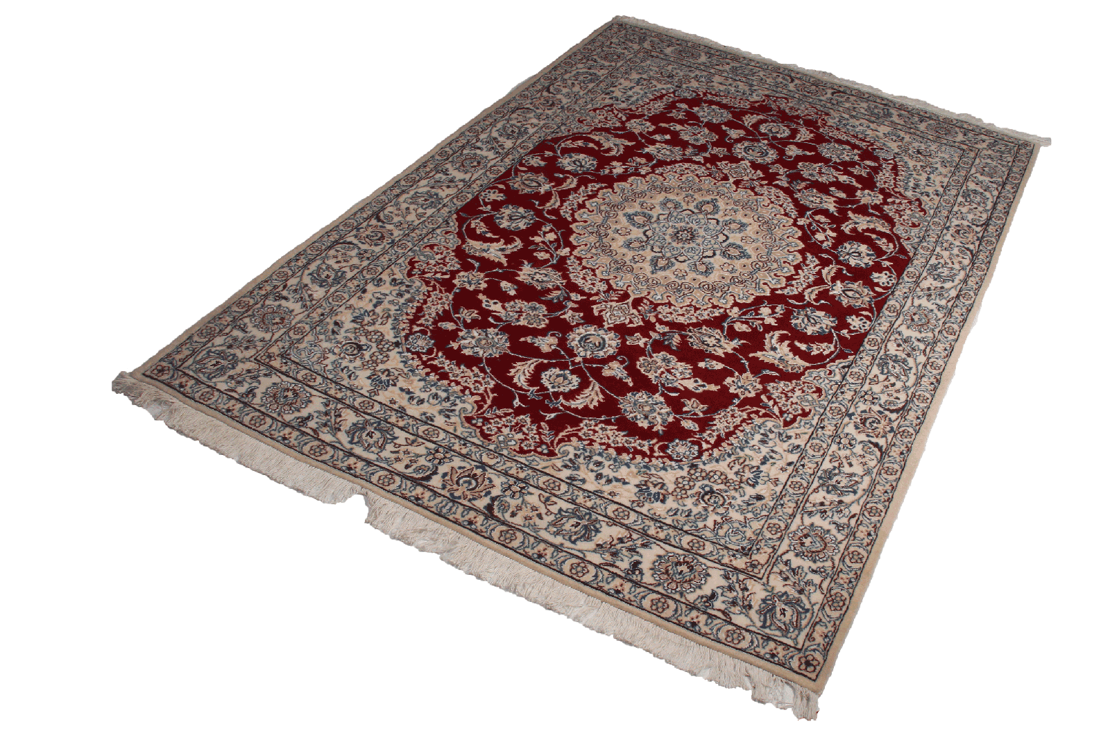 Nain 9La — Hand-knotted, 135x204 cm, Red, 100% Virgin Wool | View 5