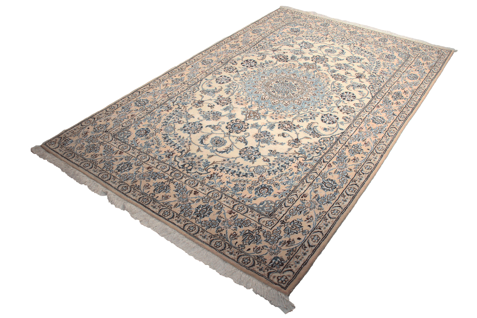 Nain 9La — Hand-knotted, 151x247 cm, Beige, 100% Virgin Wool | View 5