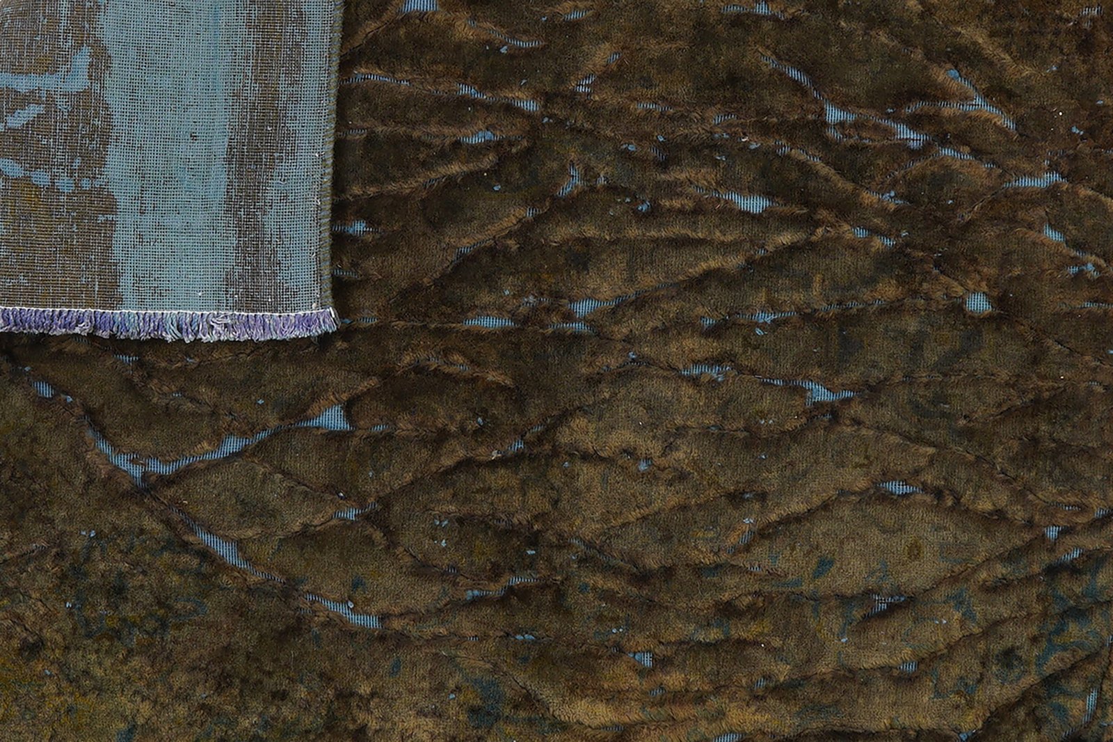 Vintage — Hand-knotted, 112x170 cm, Green, 100% Virgin Wool | View 7