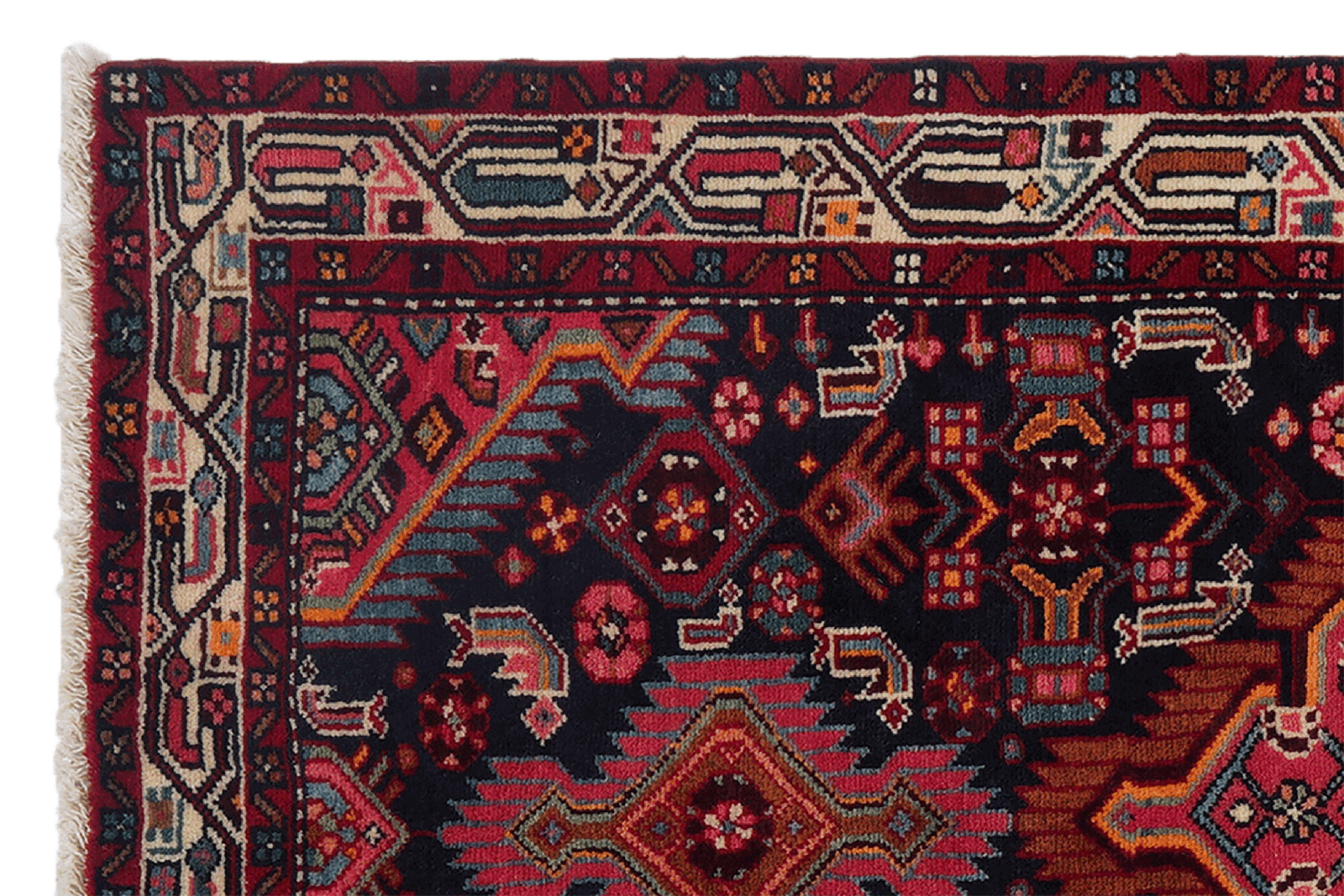 Assadabad — Hand-knotted, 97x171 cm, Blue, 100% Virgin Wool | View 3