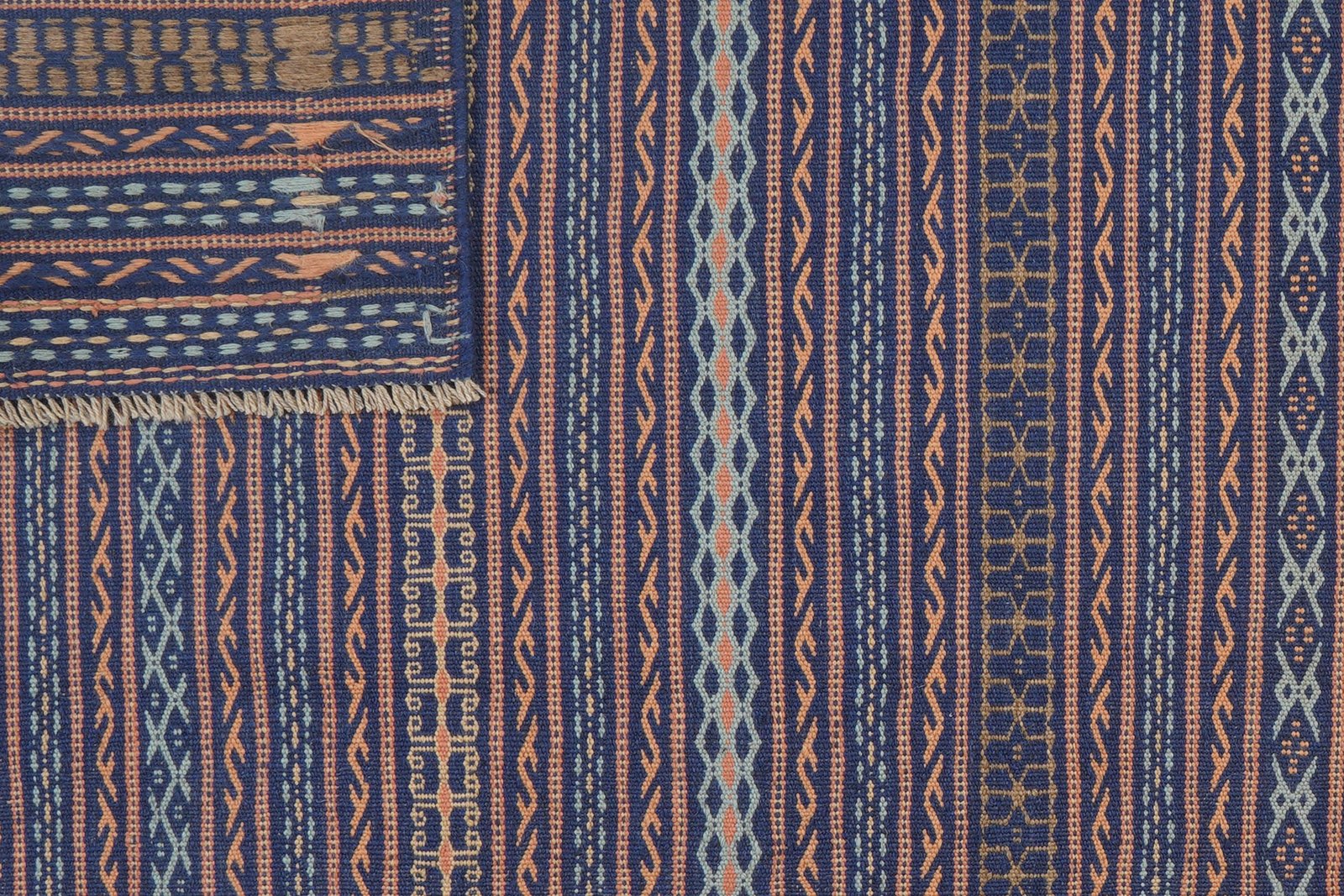 Kelim Kordi — Handmade, 170x240 cm, Blue, 100% Virgin Wool | View 7
