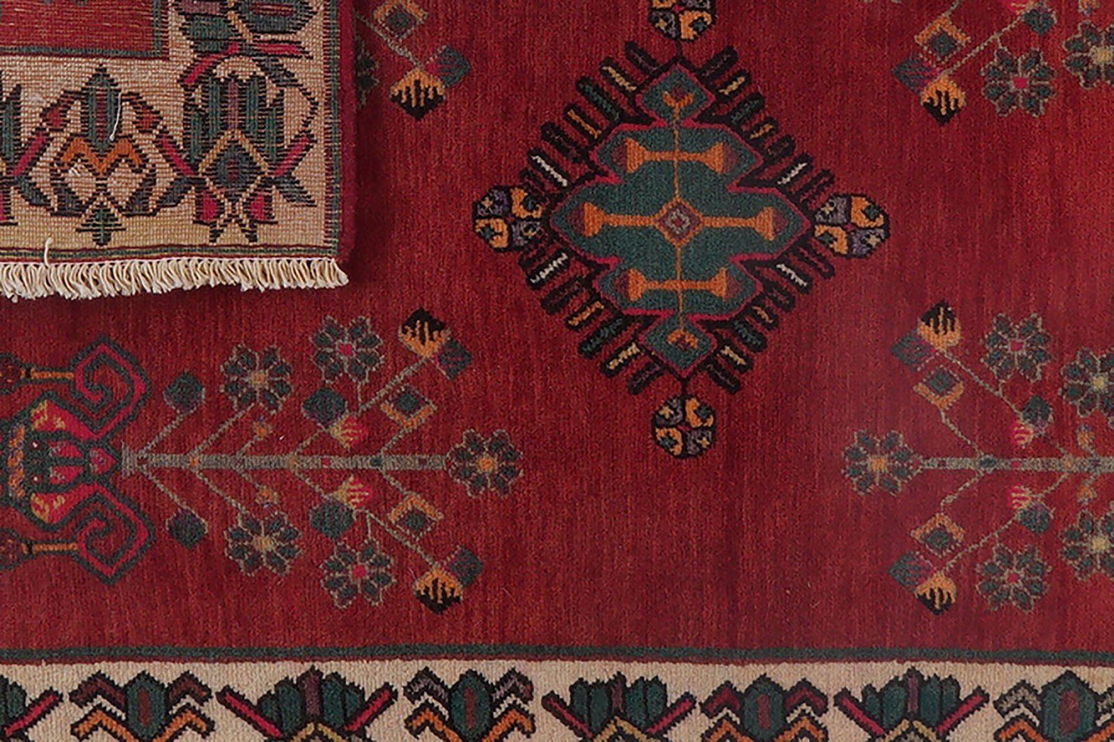 Afshar — Hand-knotted, 71x111 cm, Red, 100% Virgin Wool | View 7