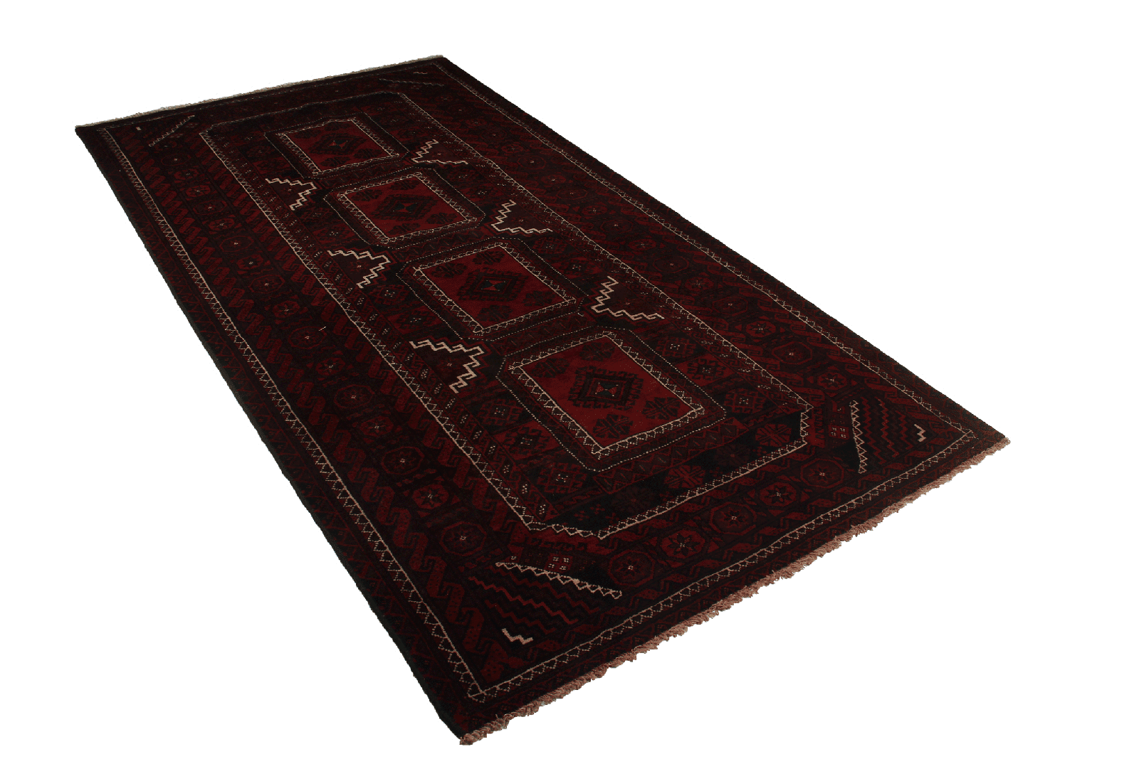 Belutch — Hand-knotted, 144x274 cm, Multicolor, 100% Virgin Wool | View 4