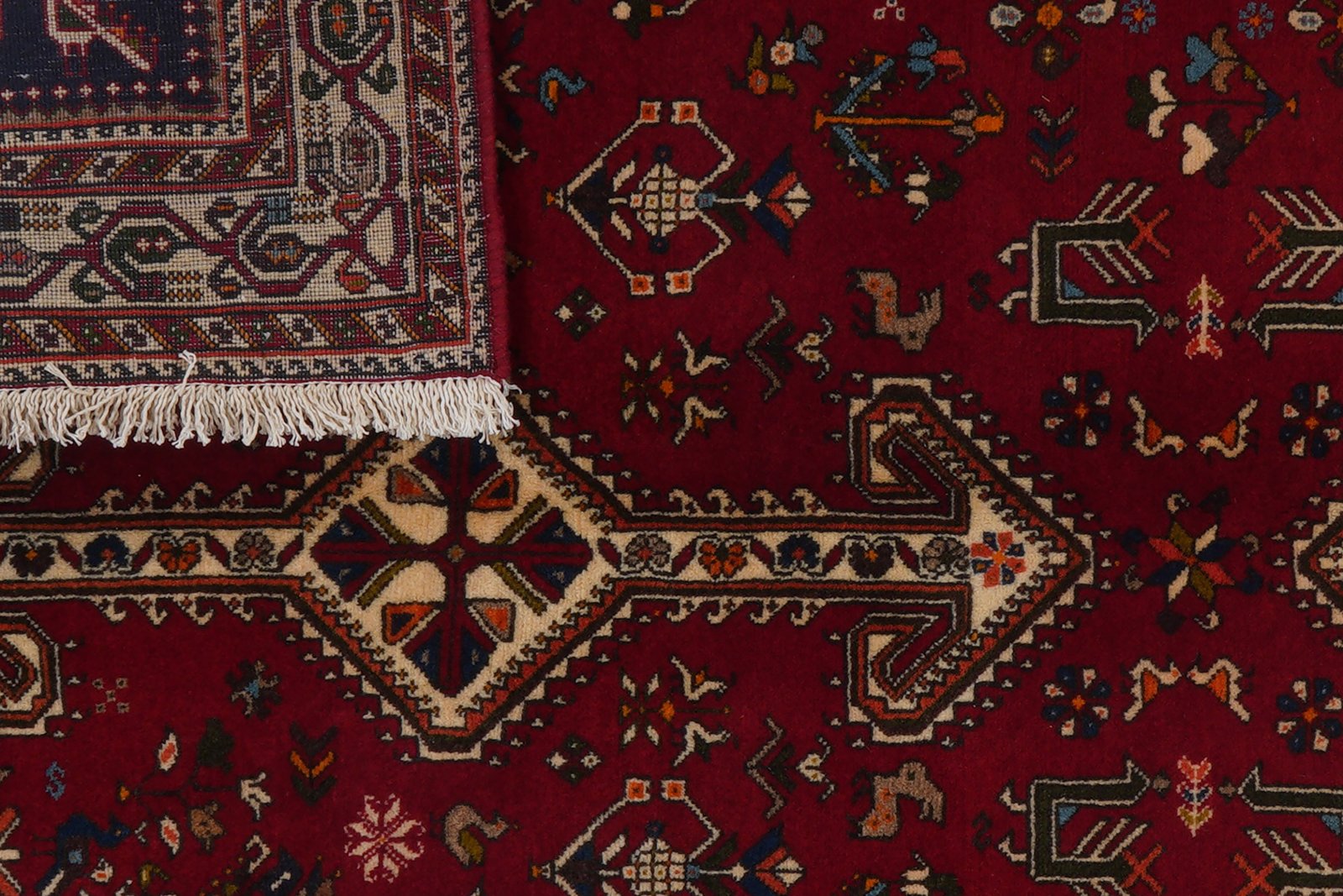 Nasrabad — Hand-knotted, 136x201 cm, Red, 100% Virgin Wool | View 8