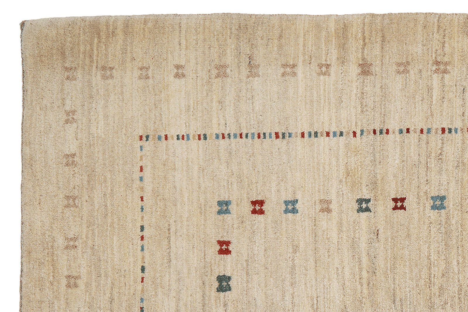 Rizbaf — Hand-knotted, 125x181 cm, Beige, 100% Virgin Wool | View 3