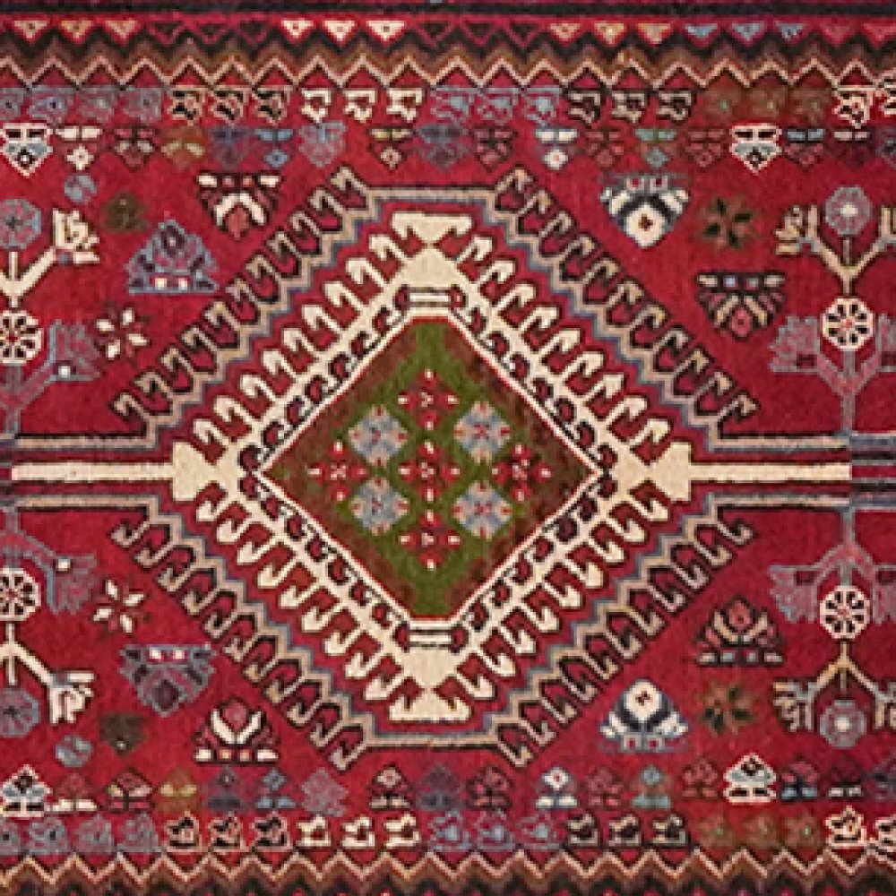 Yalameh — Hand-knotted, 80x394 cm, Red, 100% Virgin Wool | View 4