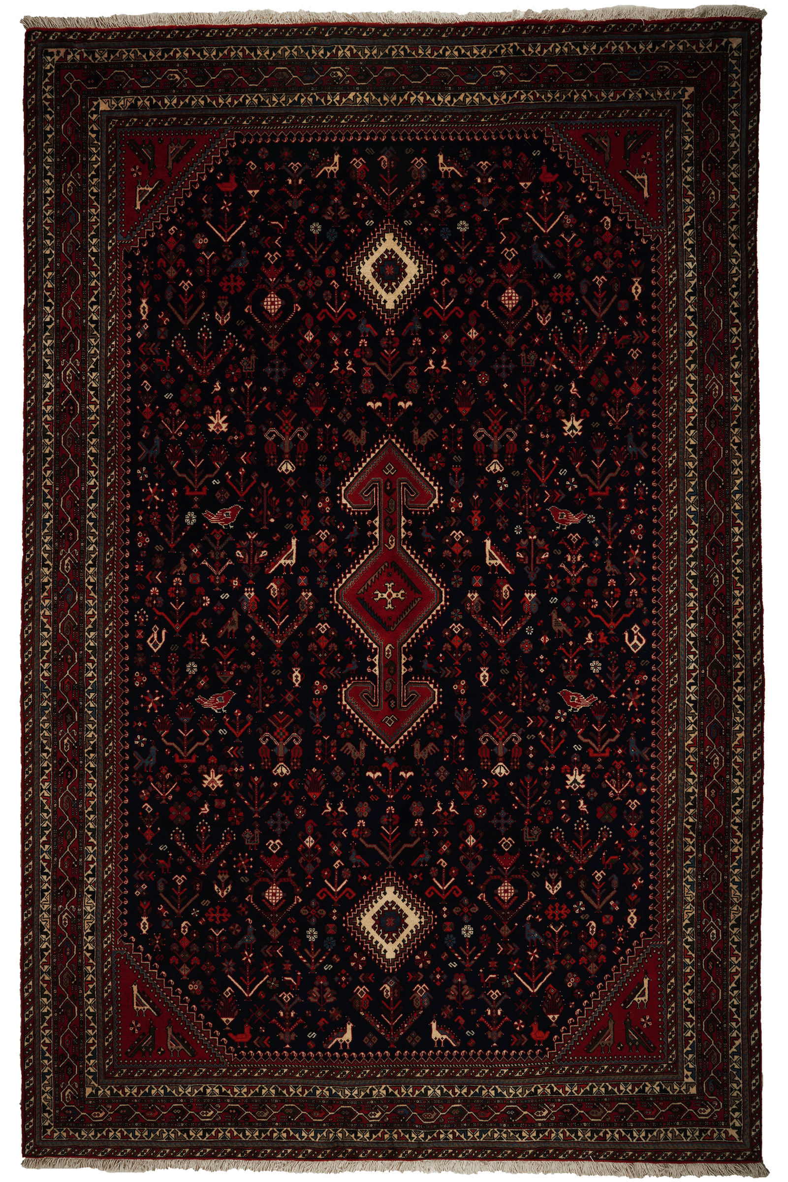 Nasrabad — Hand-knotted, 199x305 cm, Blue, 100% Virgin Wool | Main view